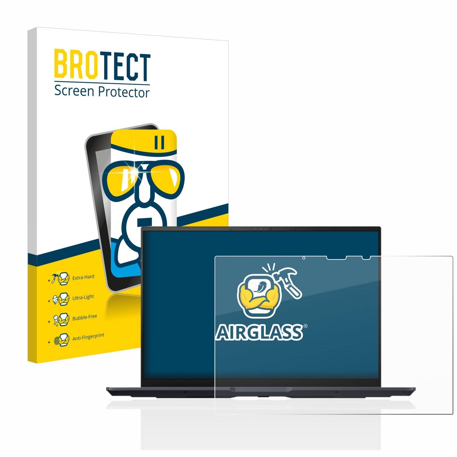 BROTECT AirGlass Schutzglas Folie für Asus ZenBook 14 OLED