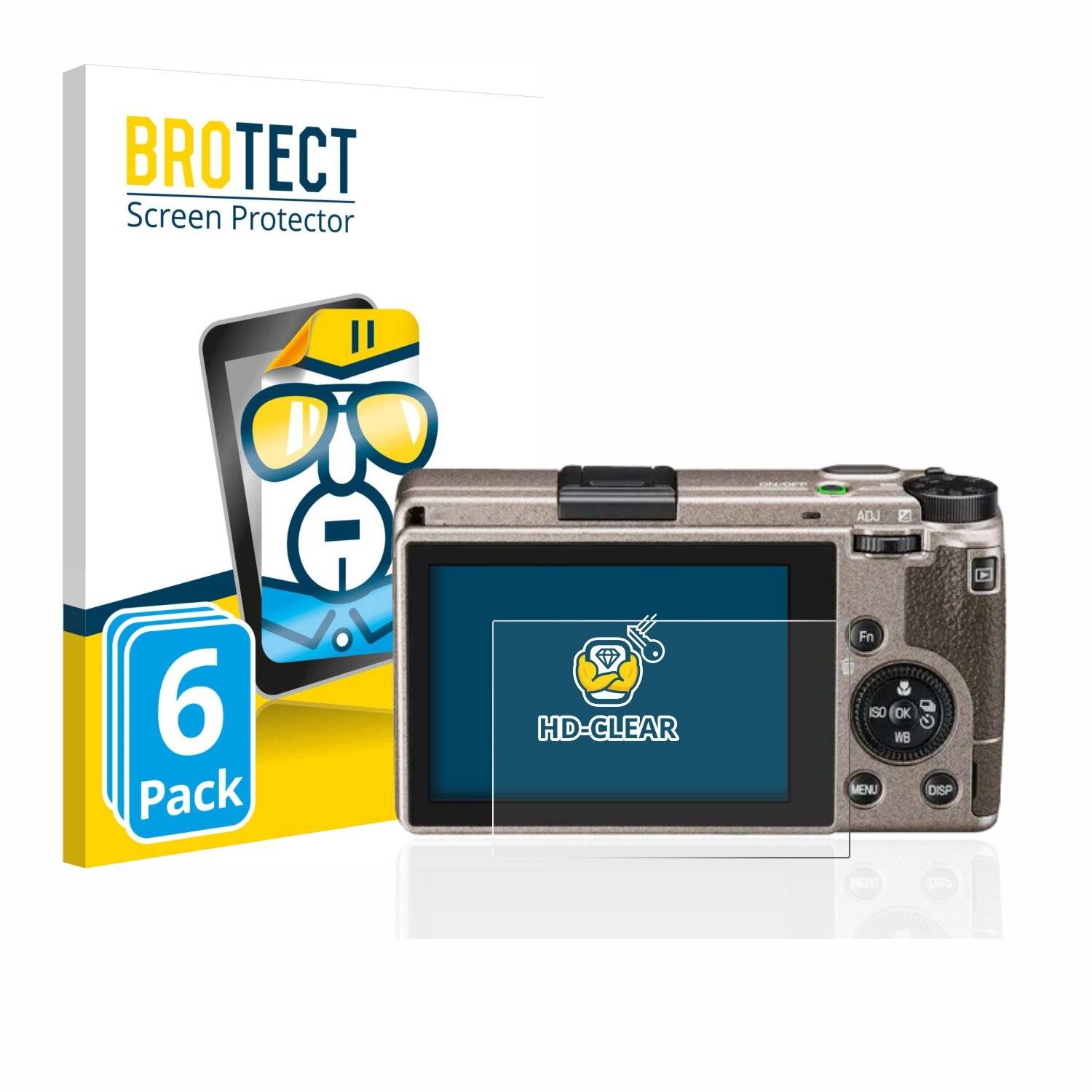 6x BROTECT HD-Clear Displayschutzfolie für Ricoh GR III Diary