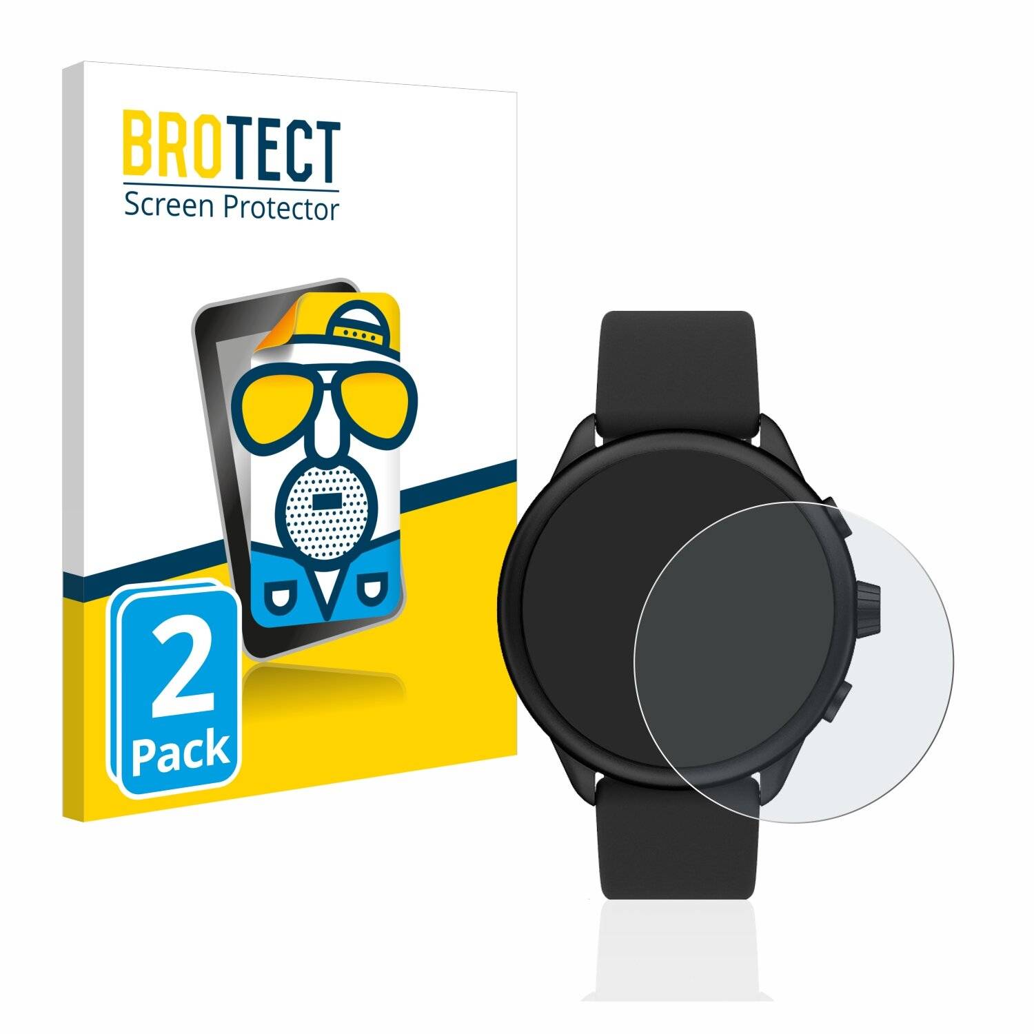 2x BROTECT Matte Displayschutzfolie für Fossil Smartwatch Wellness (Gen 6) Hybrid -