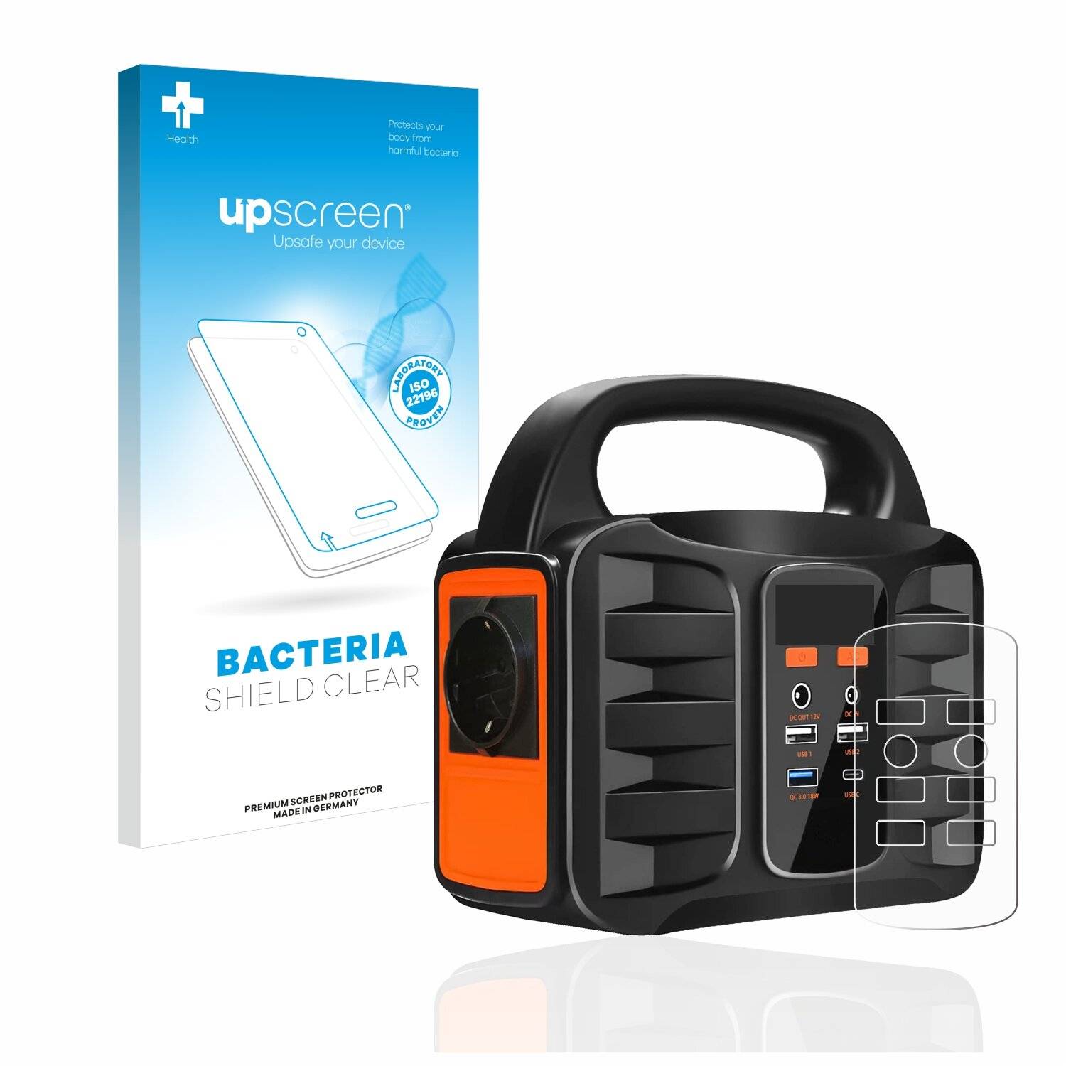upscreen Bacteria Shield Clear Premium Antibakterielle Displayschutzfolie für SBAOH T101