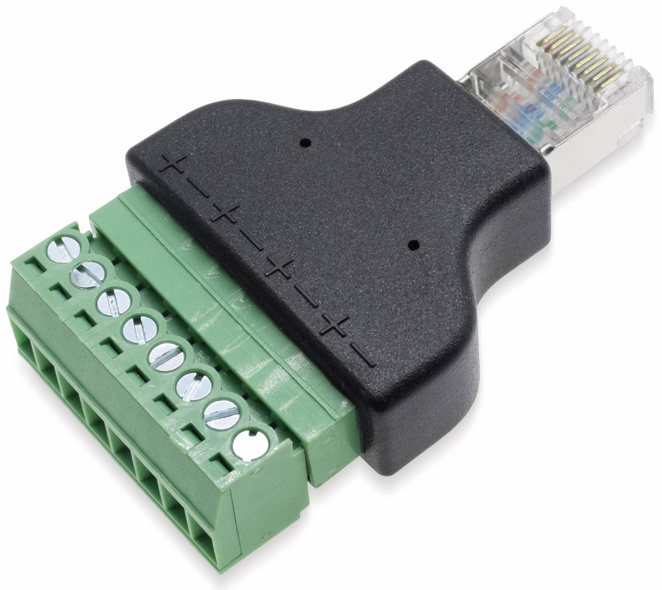 Steckverbinder, RJ45, Klemmleiste, Stecker