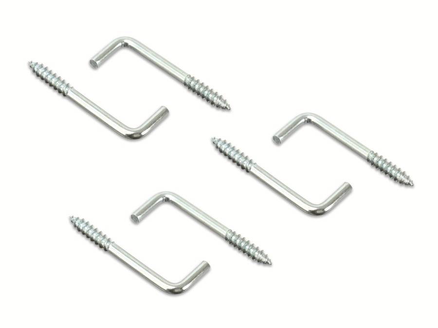 MASTERPROOF Schraubhaken, verzinkt, 40 mm, 18 Stück