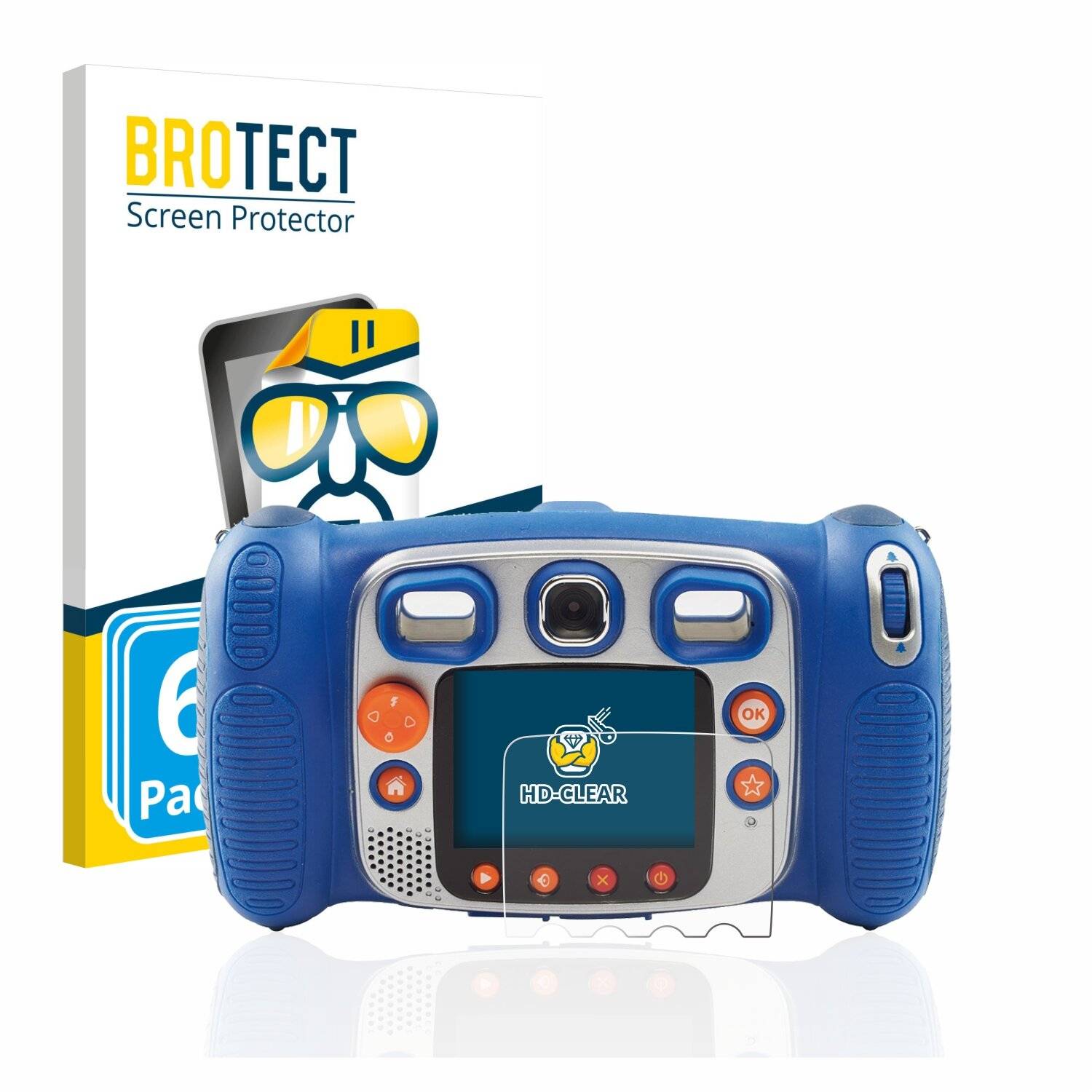 6x BROTECT HD-Clear Displayschutzfolie für Vtech Kidizoom Duo
