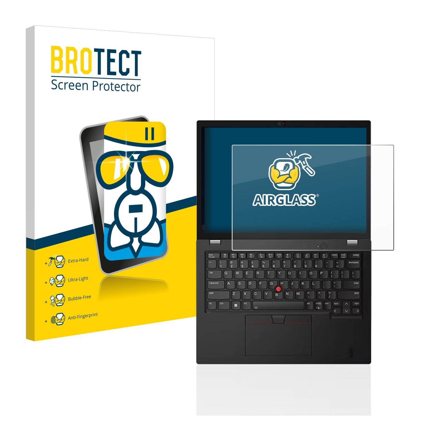 BROTECT AirGlass Schutzglas Folie für Lenovo Thinkpad L13 (3.