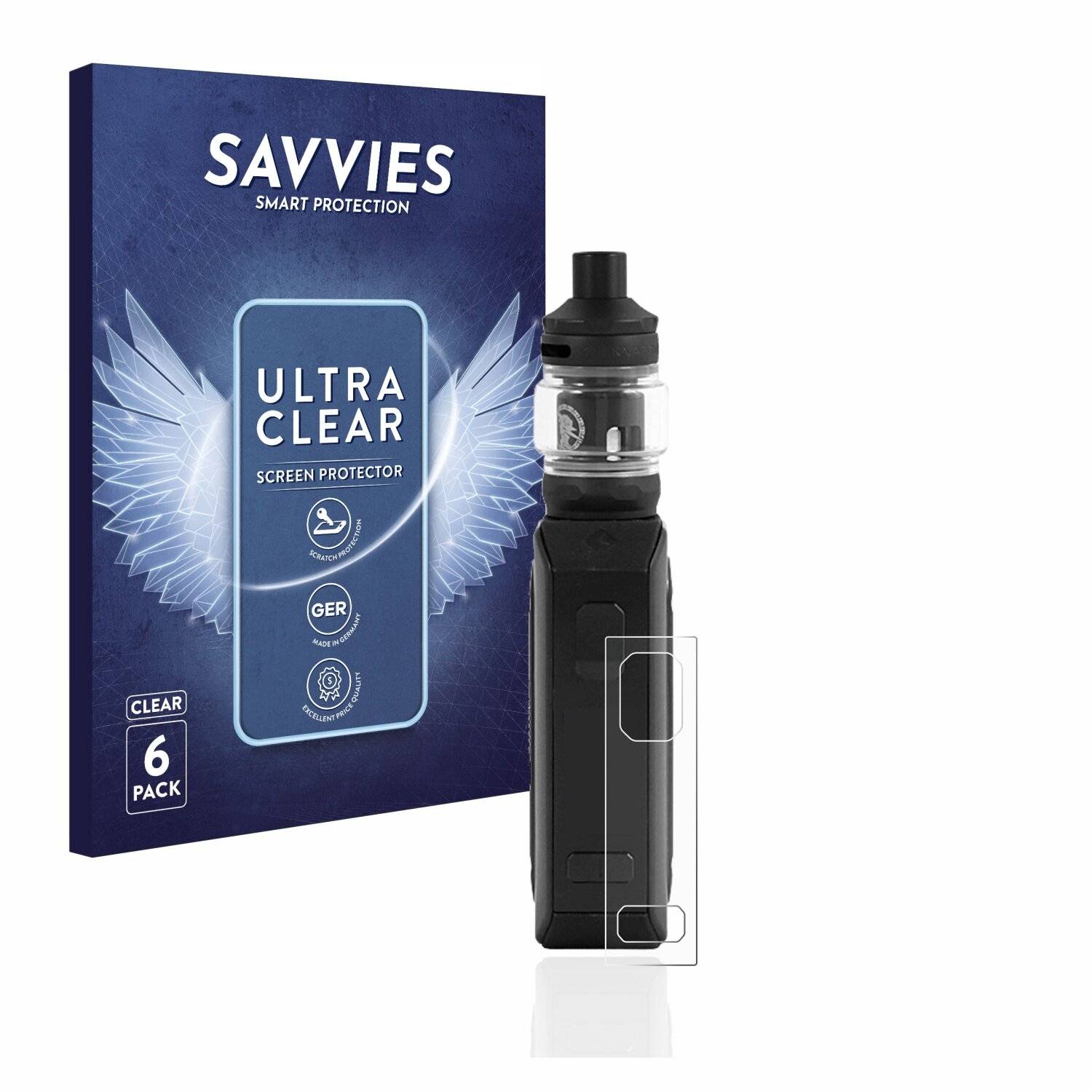 6x Savvies SU75 Displayschutzfolie für GeekVape Aegis Mini 2