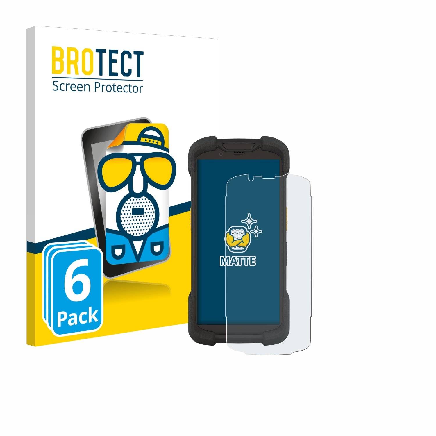 6x BROTECT Matte Displayschutzfolie für Zebra TC78 - Entspiegelt,