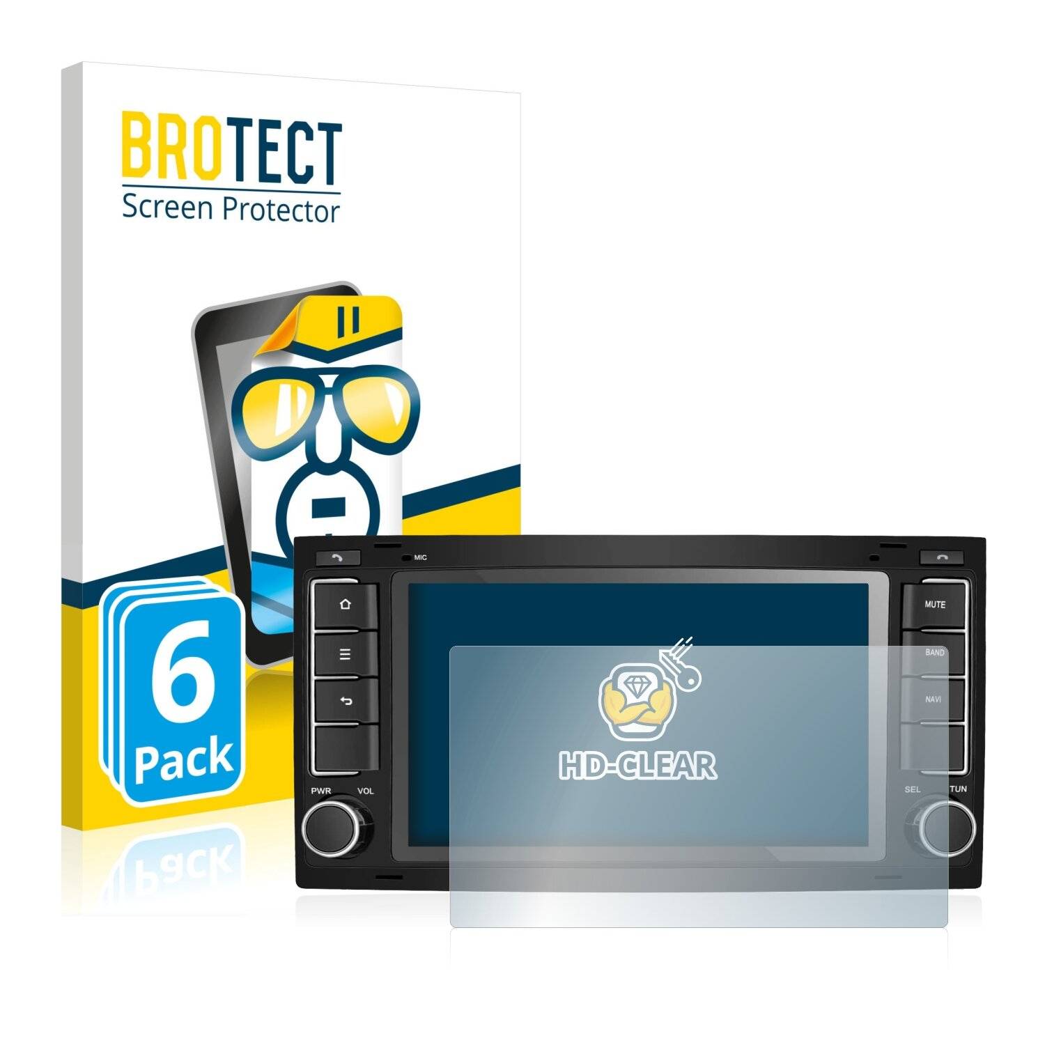 6x BROTECT HD-Clear Displayschutzfolie für M.I.C.