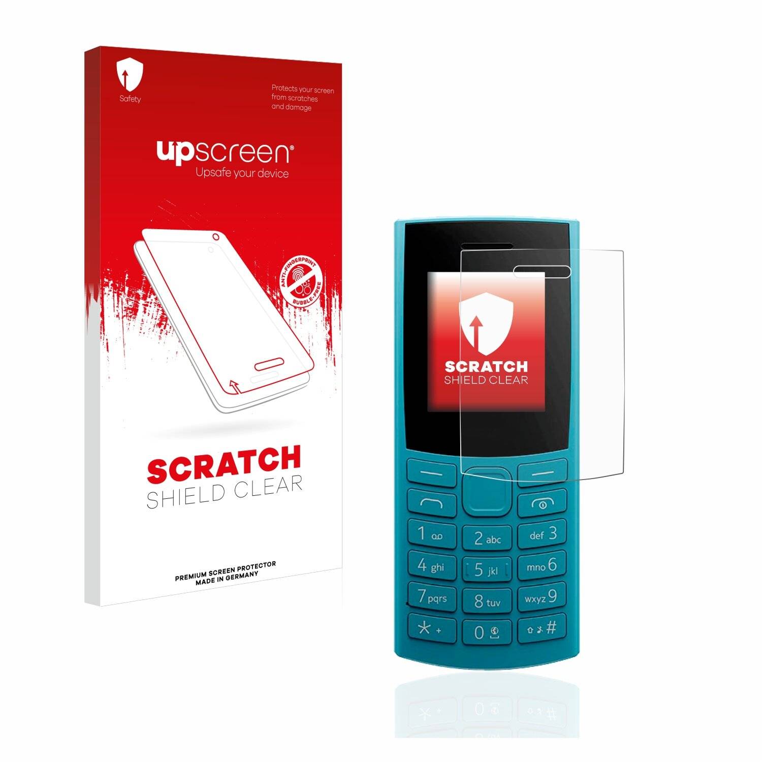 upscreen Scratch Shield Clear Premium Displayschutzfolie für Nokia 106 4G