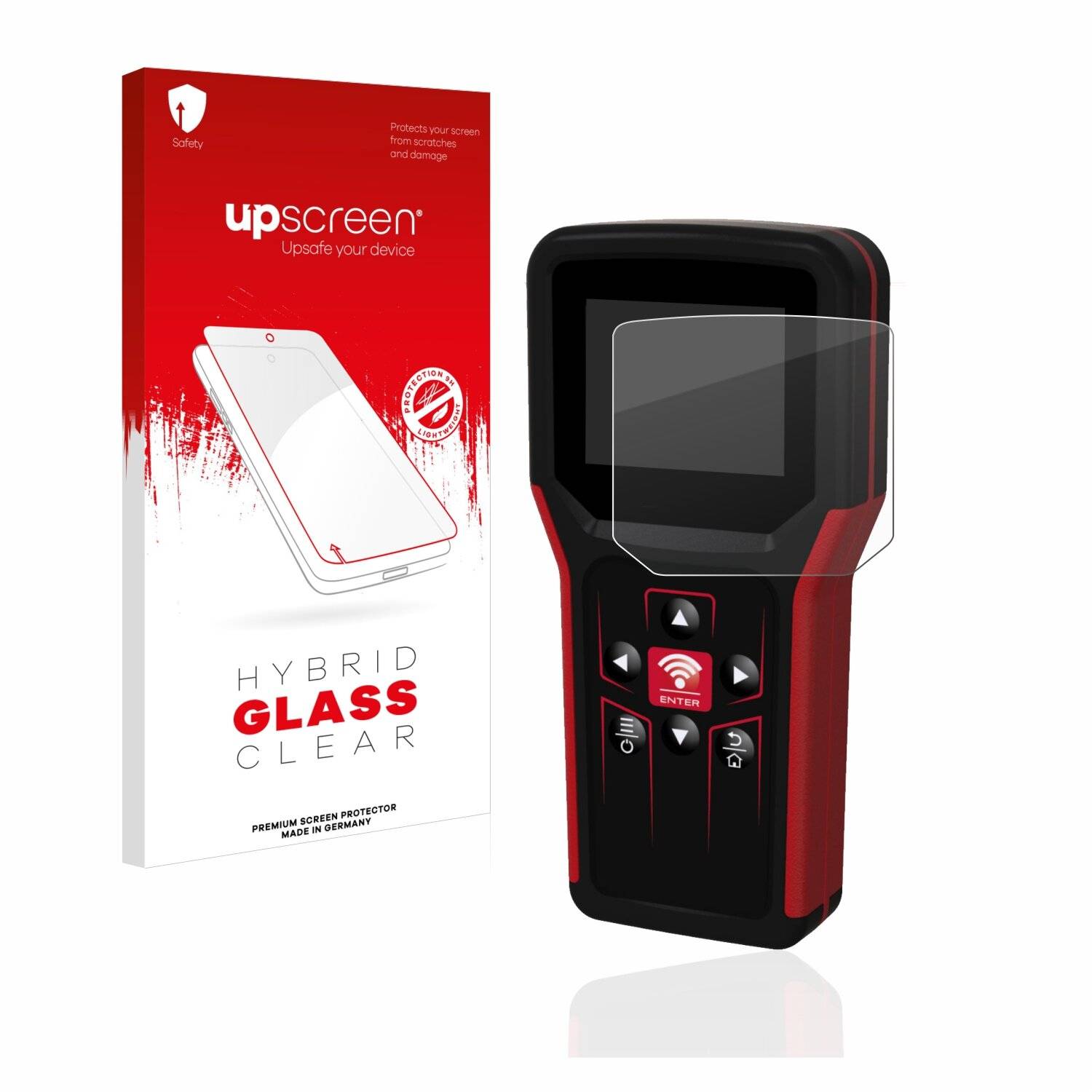 upscreen Hybrid Glass Clear Premium Schutzglas Folie für Bartec TECH