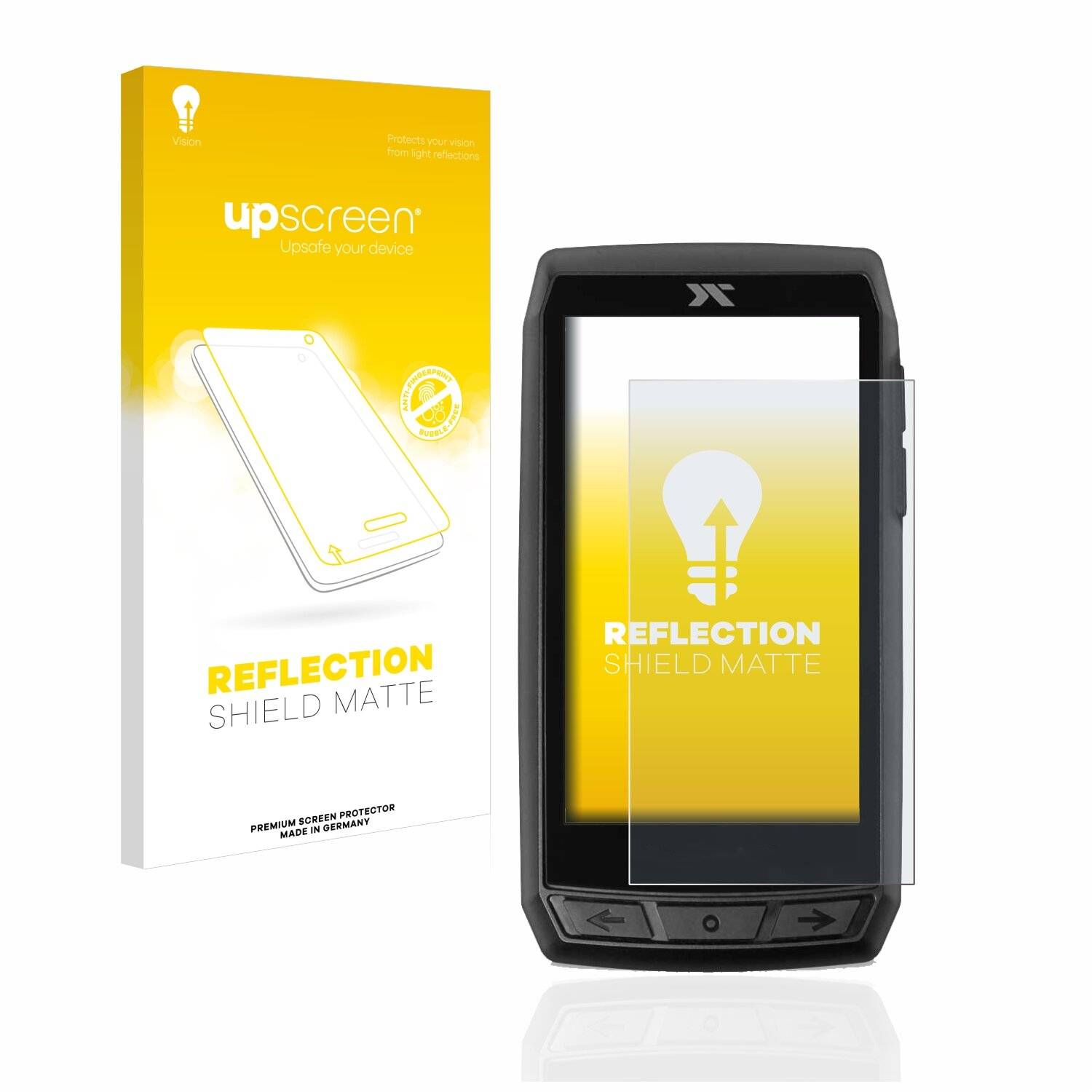 upscreen Reflection Shield Matte Premium Displayschutzfolie für CicloSport Navic
