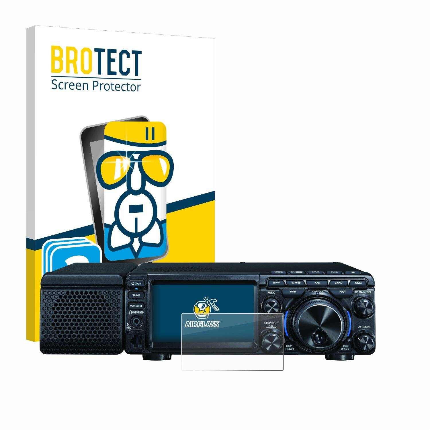 3x BROTECT AirGlass Schutzglas Folie für Yaesu
