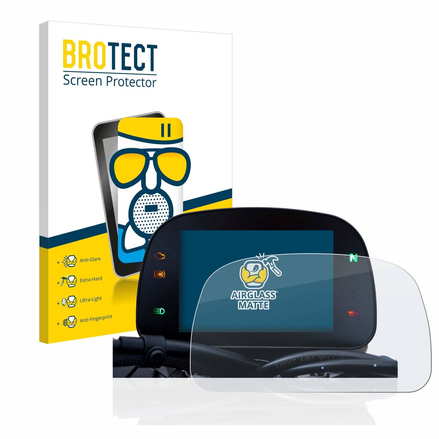 BROTECT AirGlass Matte Schutzglas Folie für Moto Morini Seiemmezzo TFT Display 5