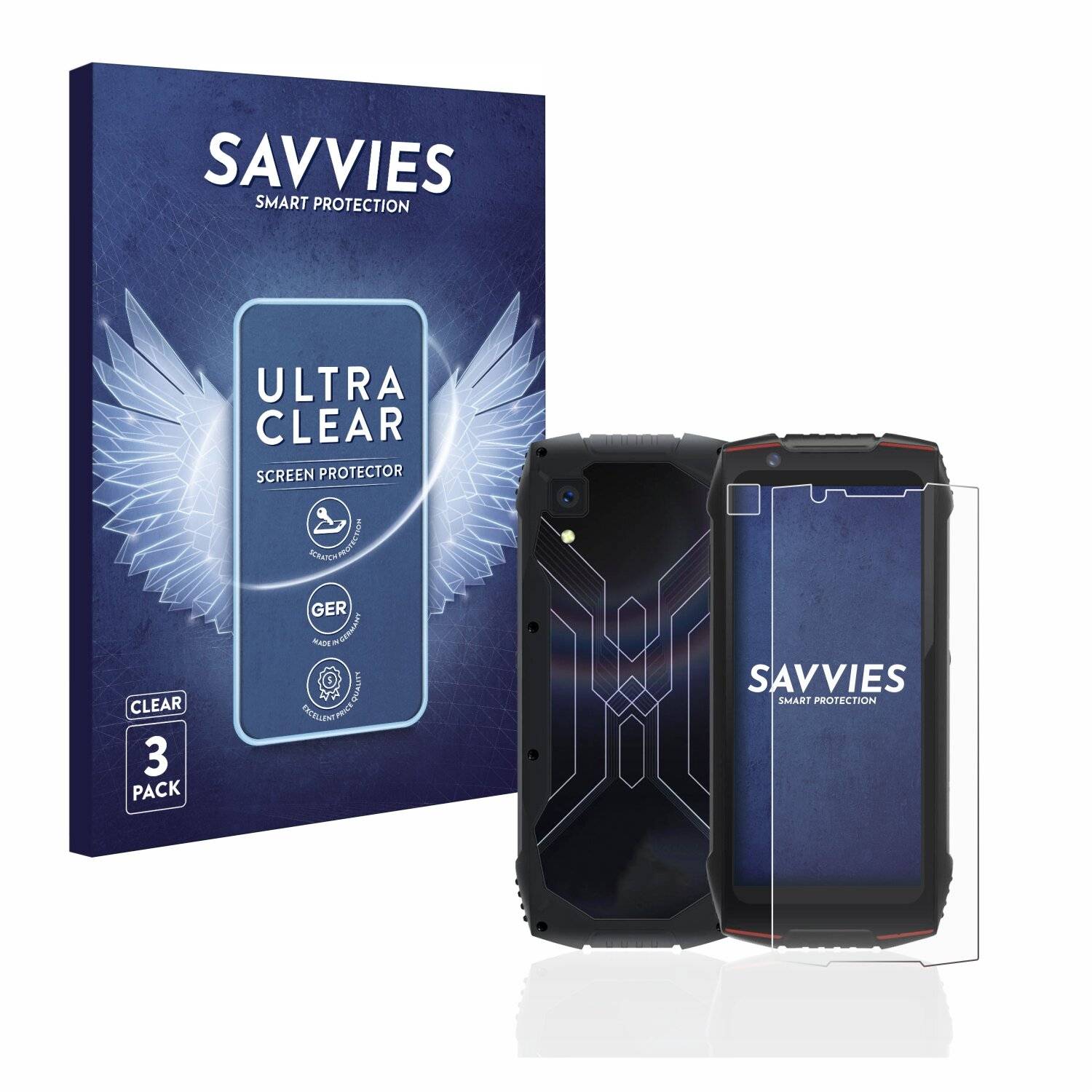 6x Savvies SU75 Displayschutzfolie für Cubot King Kong Mini 3