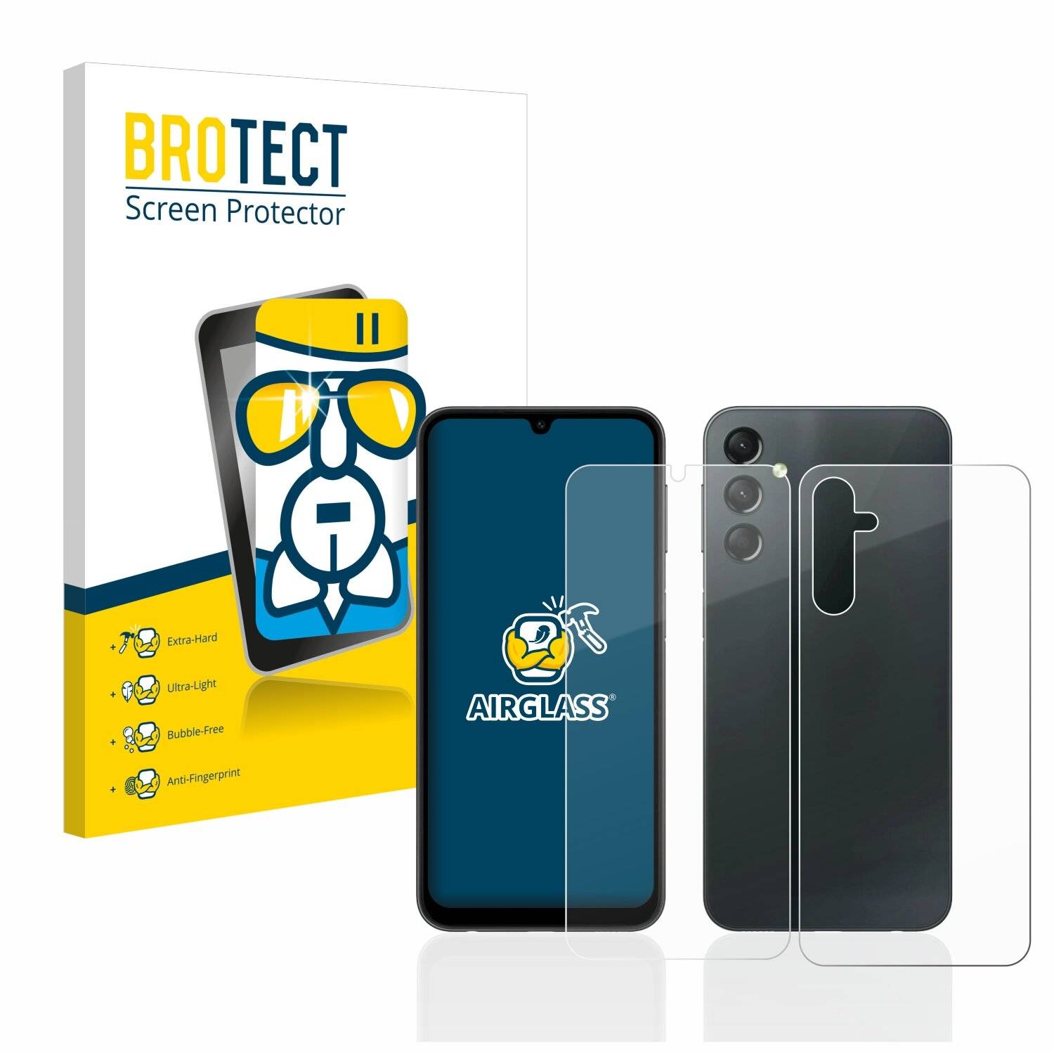 BROTECT AirGlass Schutzglas Folie für Samsung Galaxy A24 4G