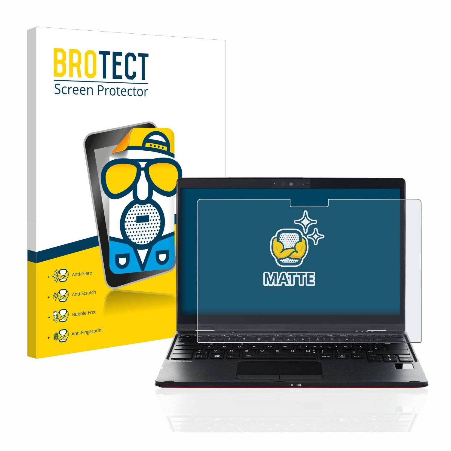 BROTECT Matte Displayschutzfolie für Fujitsu Lifebook U9310X - Entspiegelt,
