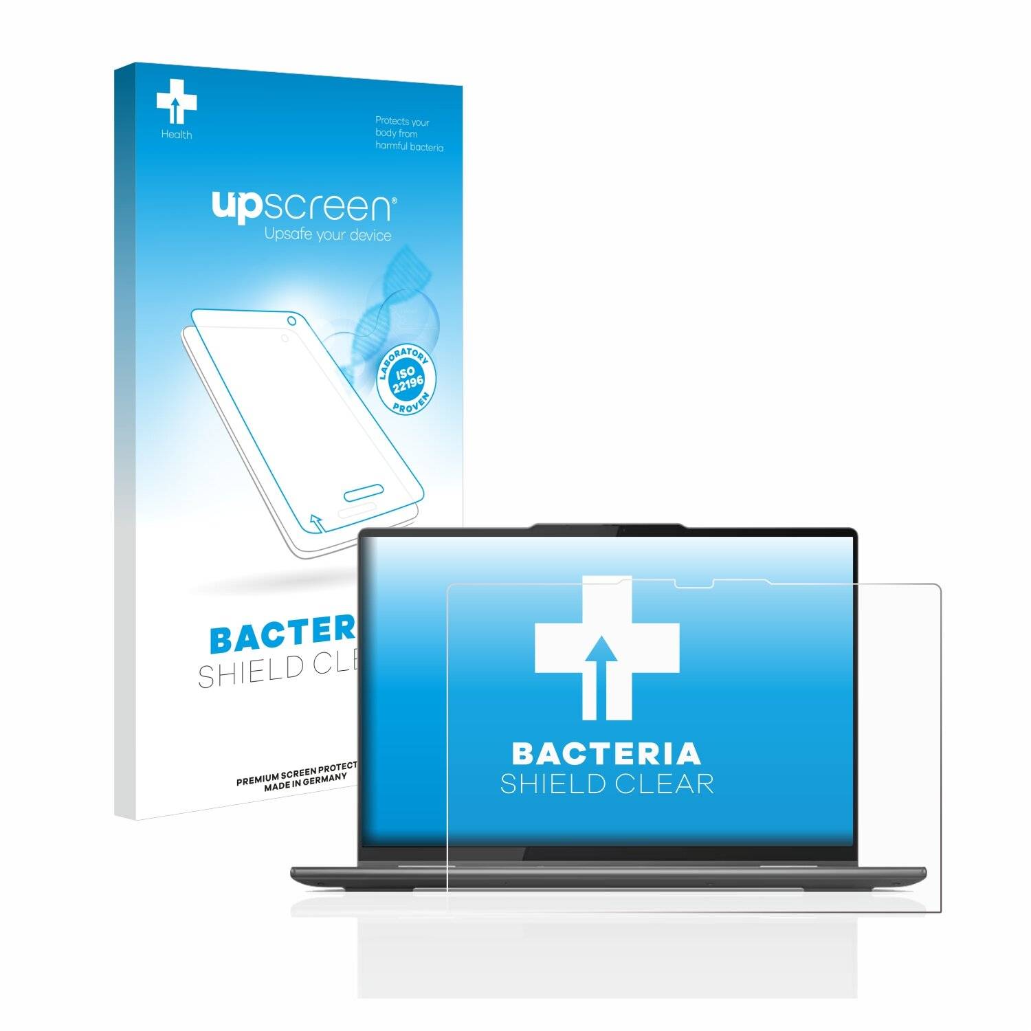 upscreen Bacteria Shield Clear Premium Antibakterielle Displayschutzfolie für Lenovo Yoga 7