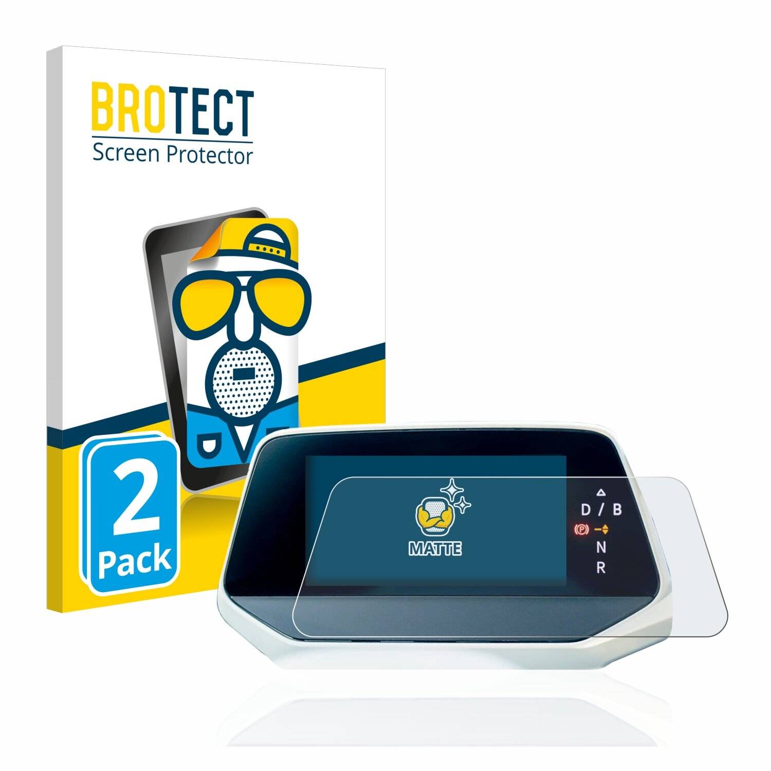 2x BROTECT Matte Displayschutzfolie für Volkswagen ID.4 Digitalcockpit - Entspiegelt,