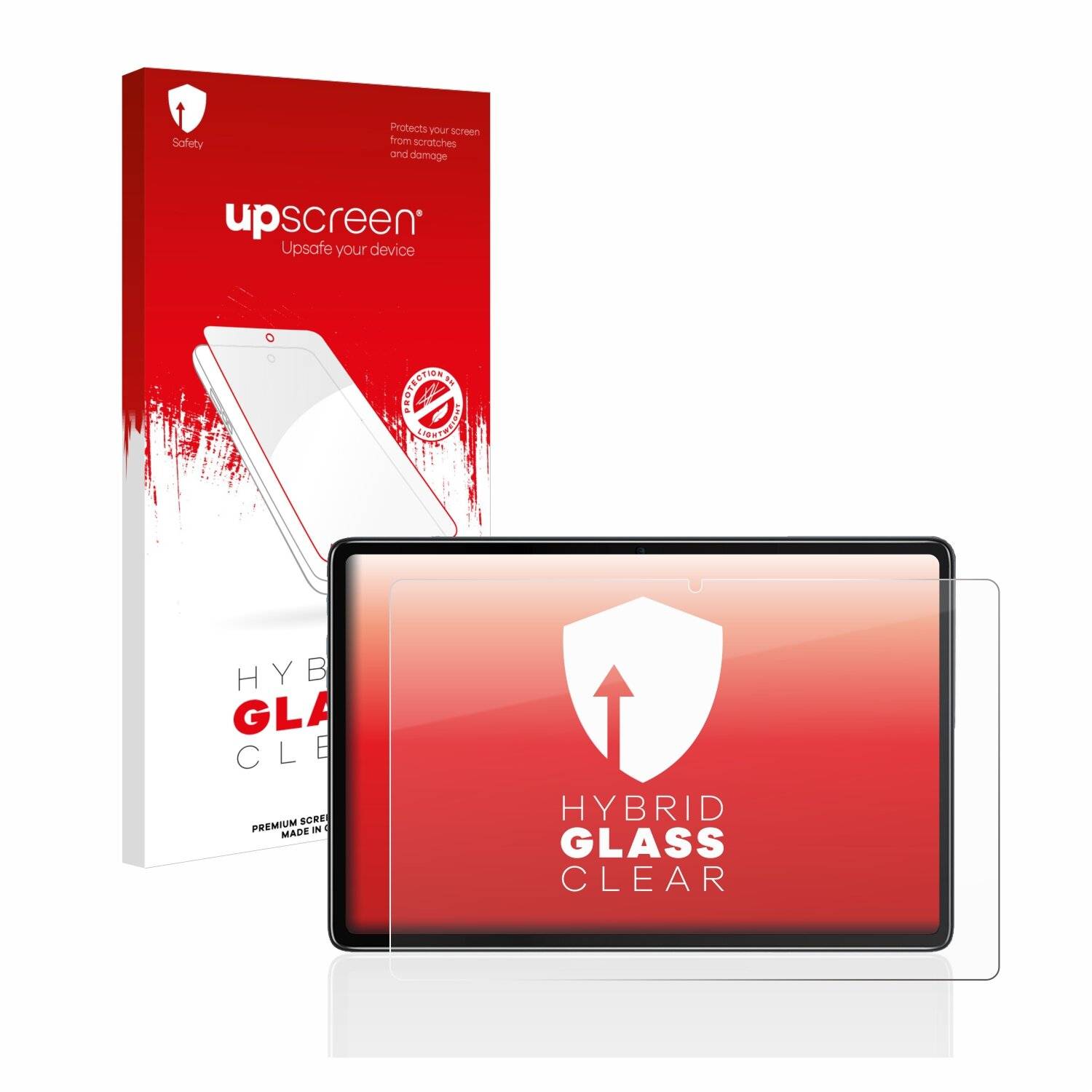 upscreen Hybrid Glass Clear Premium Schutzglas Folie für Blackview Tab 7