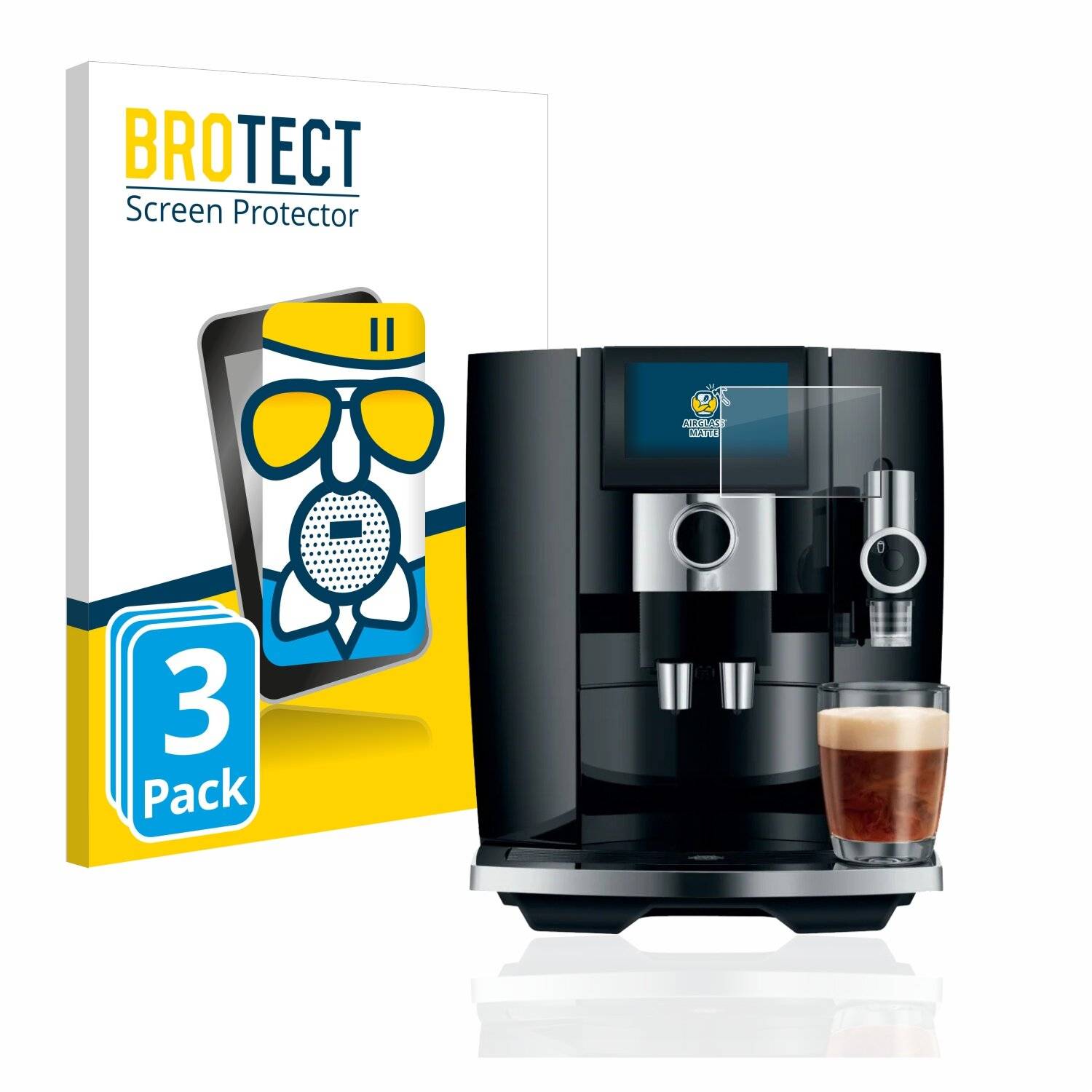3x BROTECT AirGlass Matte Schutzglas Folie für Jura