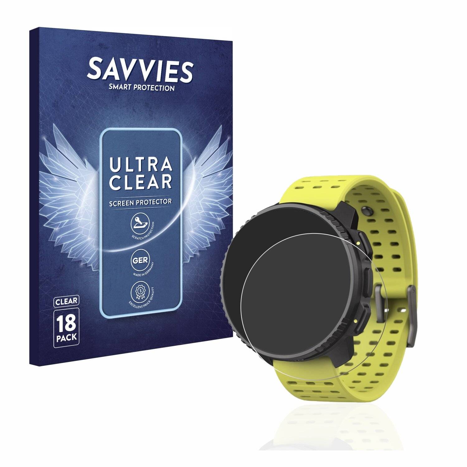 18x Savvies SU75 Displayschutzfolie für Suunto