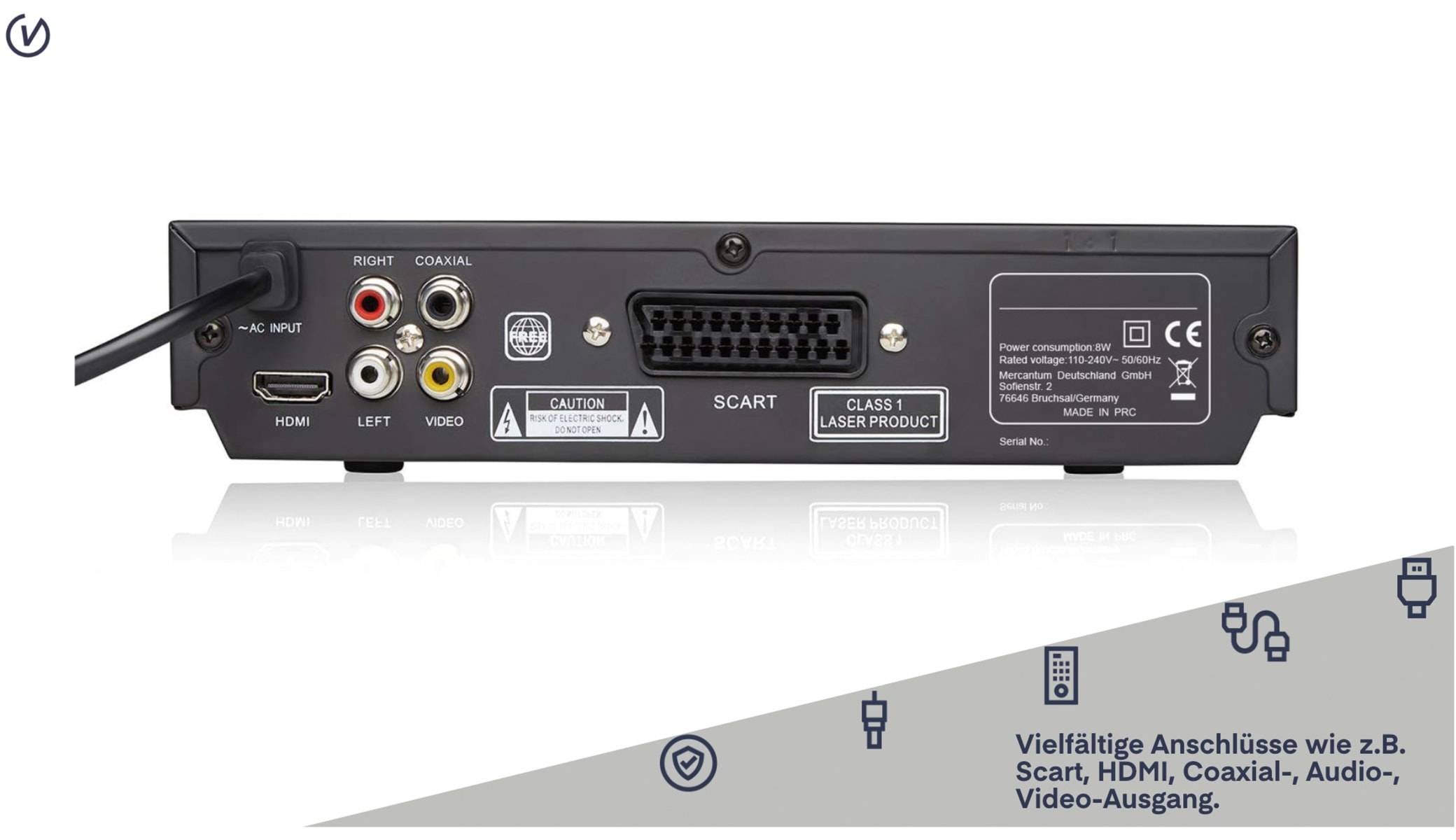 UNIVERSUM DVD-Player DVD 300-20, schwarz