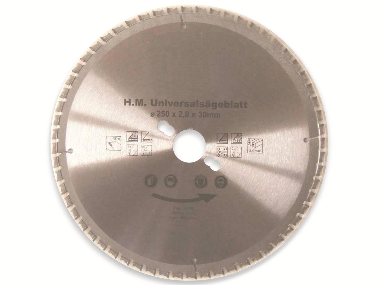 MASTERPROOF Universal-Sägeblatt, 250 mm, 60 Zähne