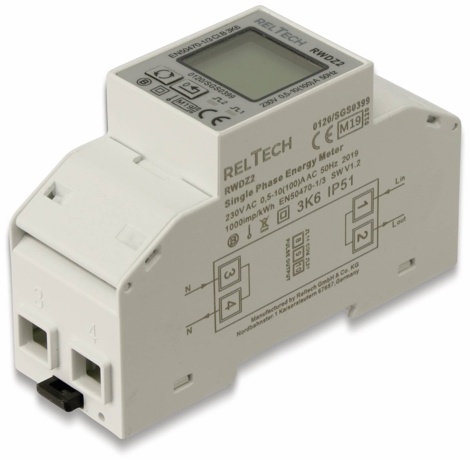 „RELTECH RWD22 Einphasigen-Energiemesser