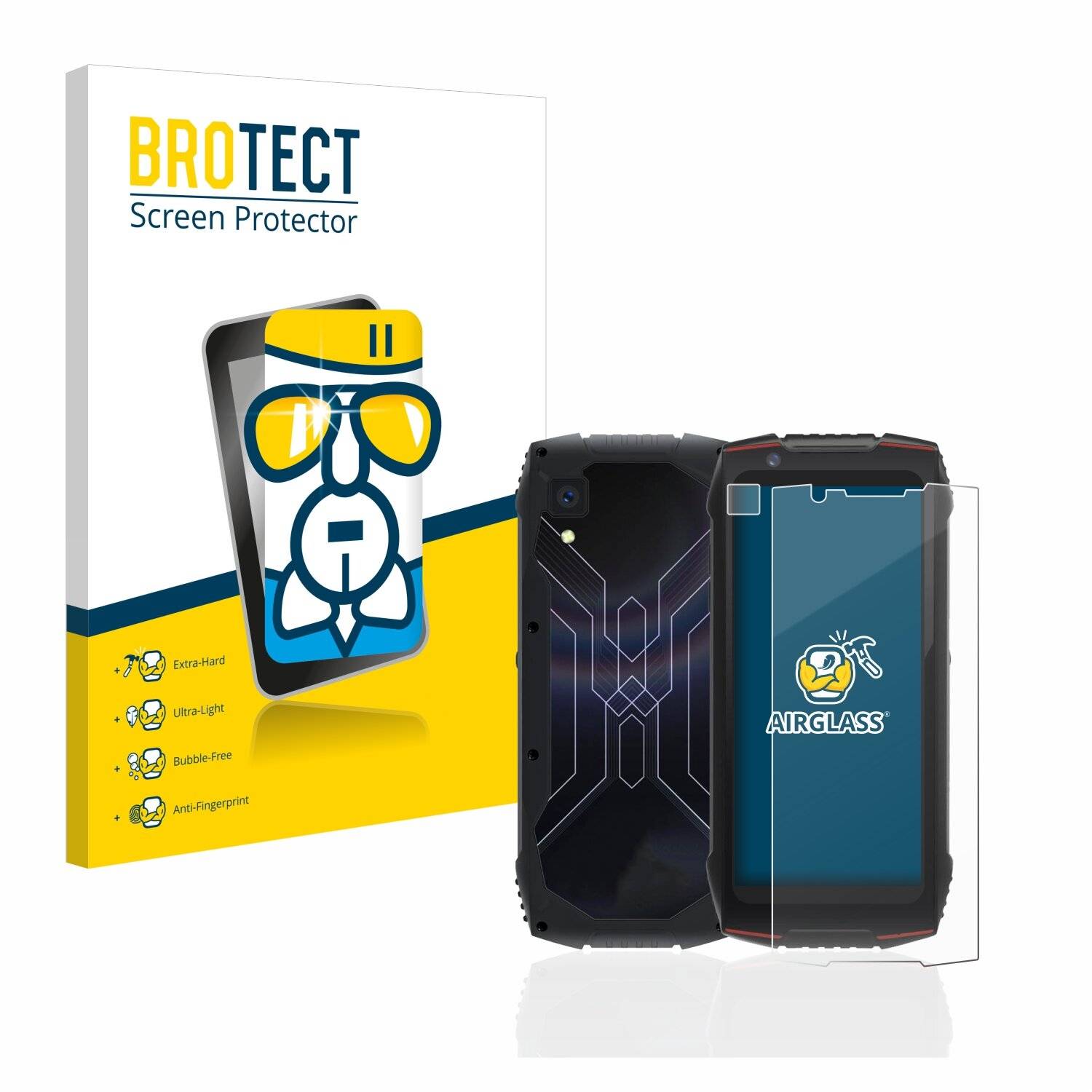 BROTECT AirGlass Schutzglas Folie für Cubot King Kong Mini 3
