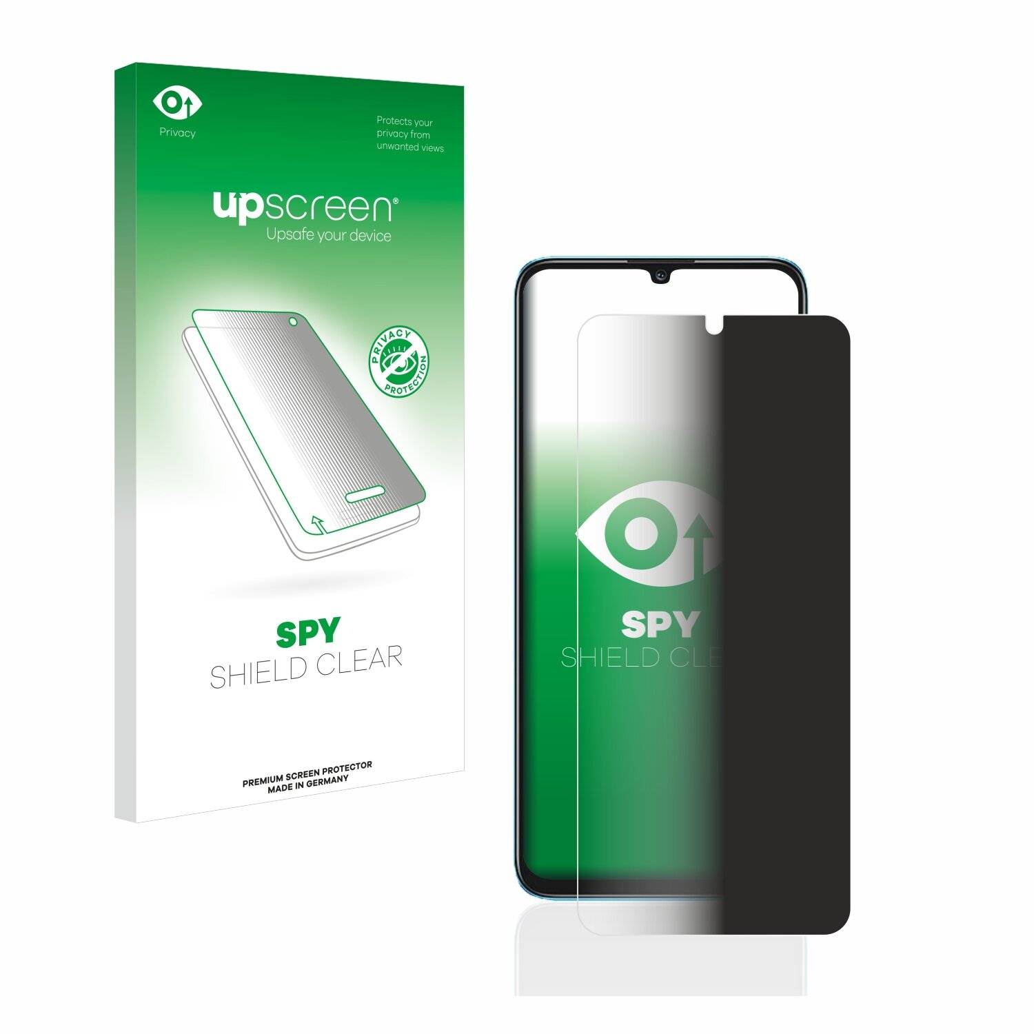 upscreen Spy Shield Clear Premium Blickschutzfolie für Honor