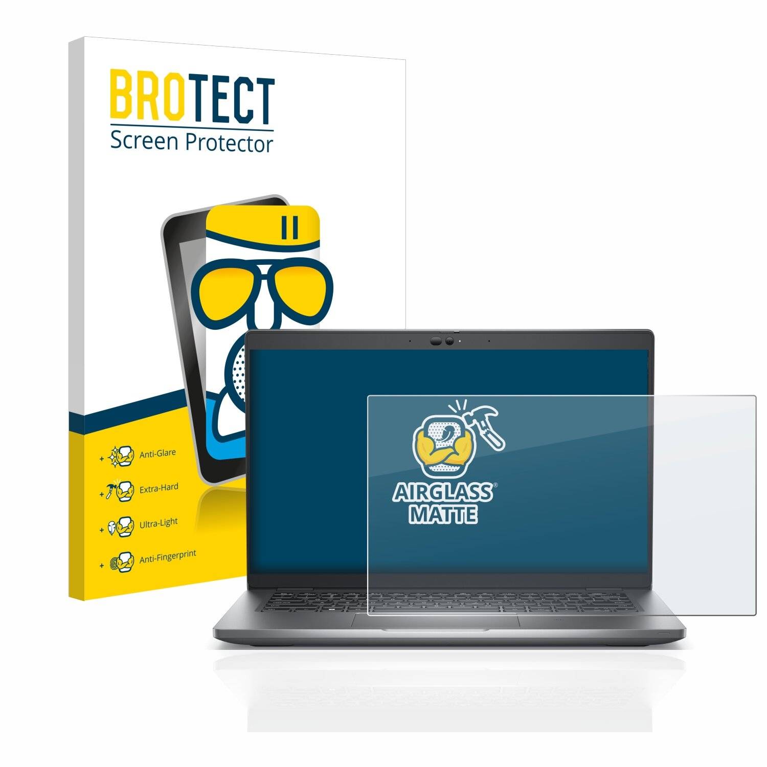 BROTECT AirGlass Matte Schutzglas Folie für Dell Latitude 5430
