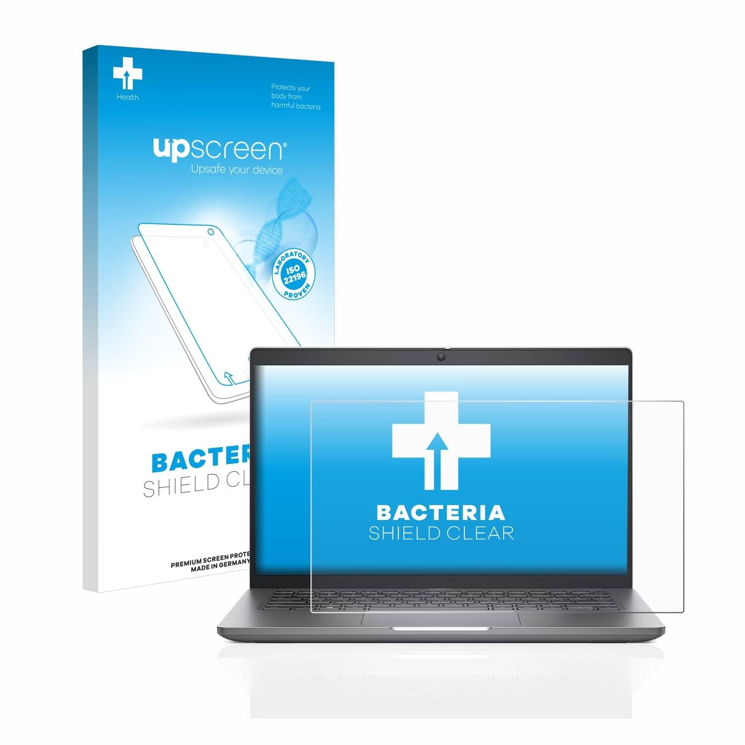 upscreen Bacteria Shield Clear Premium Antibakterielle Displayschutzfolie für Dell Latitude