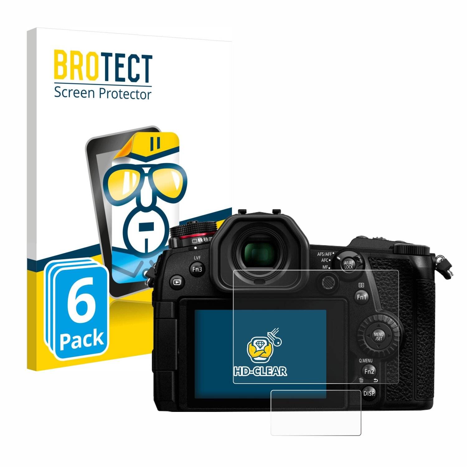 6x BROTECT HD-Clear Displayschutzfolie für Panasonic Lumix