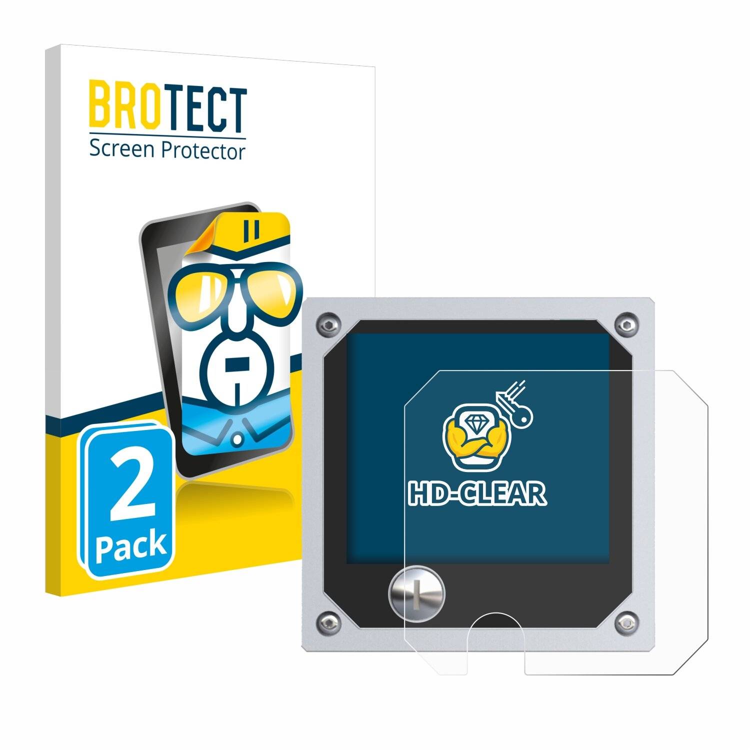 2x BROTECT HD-Clear Displayschutzfolie für burster Resistomat