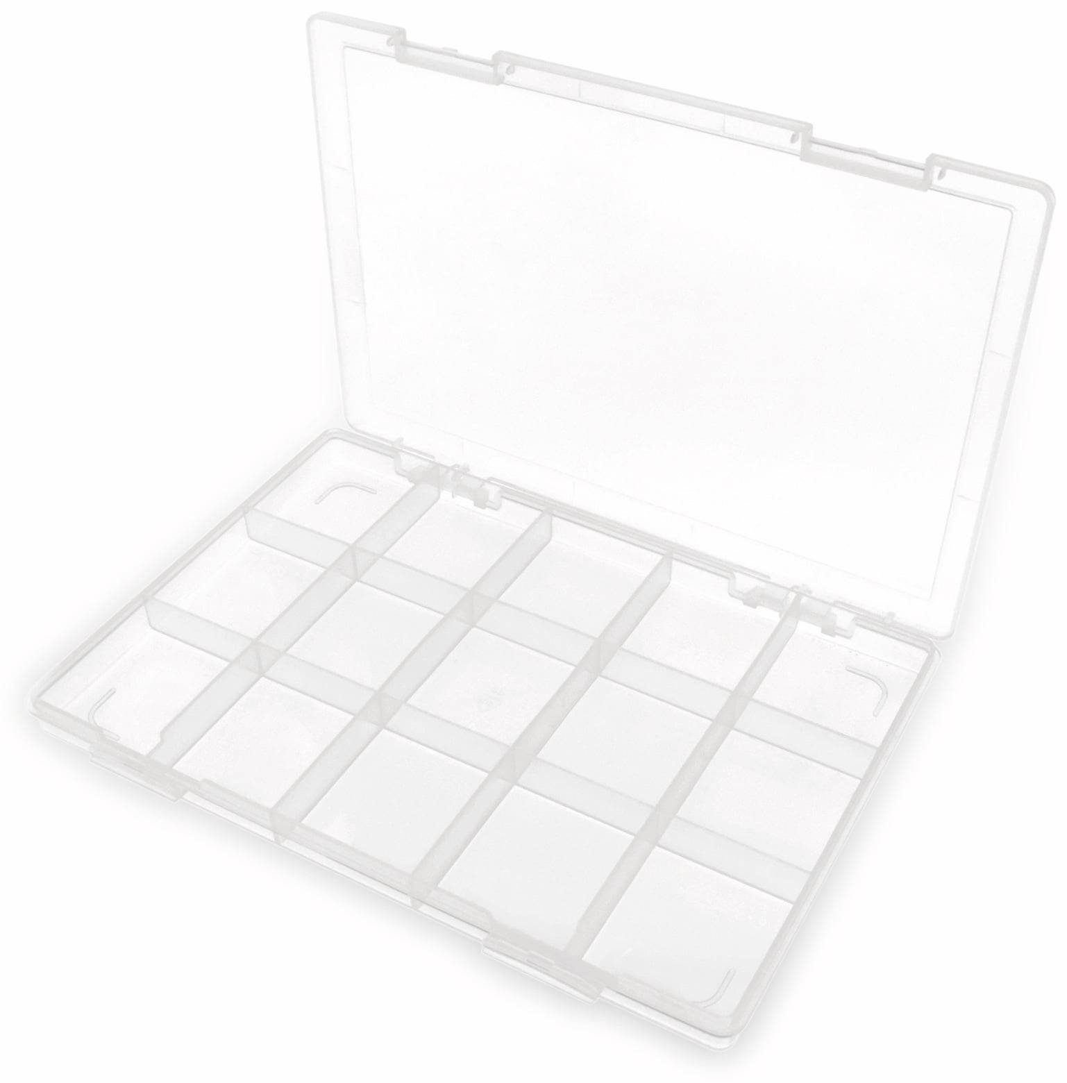 Sortimentsbox, 285x201x23, 15 Fächer, PP, transparent