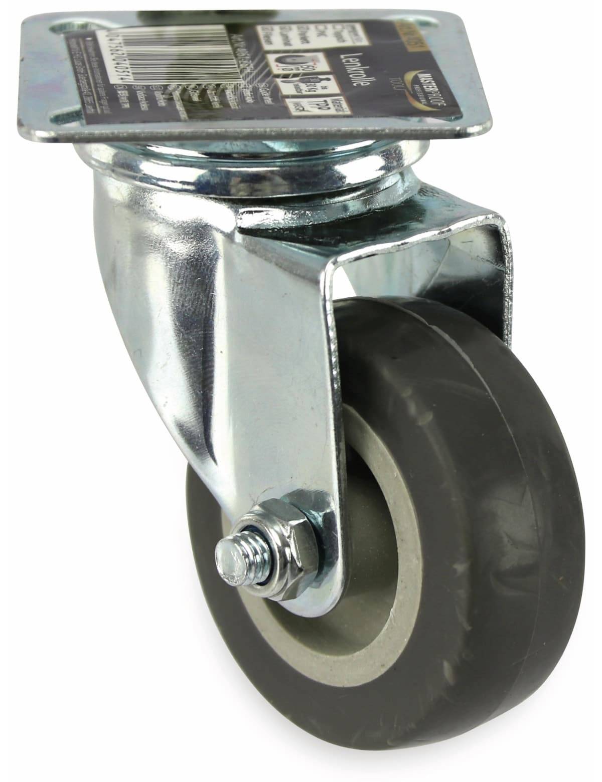 MASTERPROOF Lenkrolle Kugelgelagert 4051, TPR, Ø 50 mm