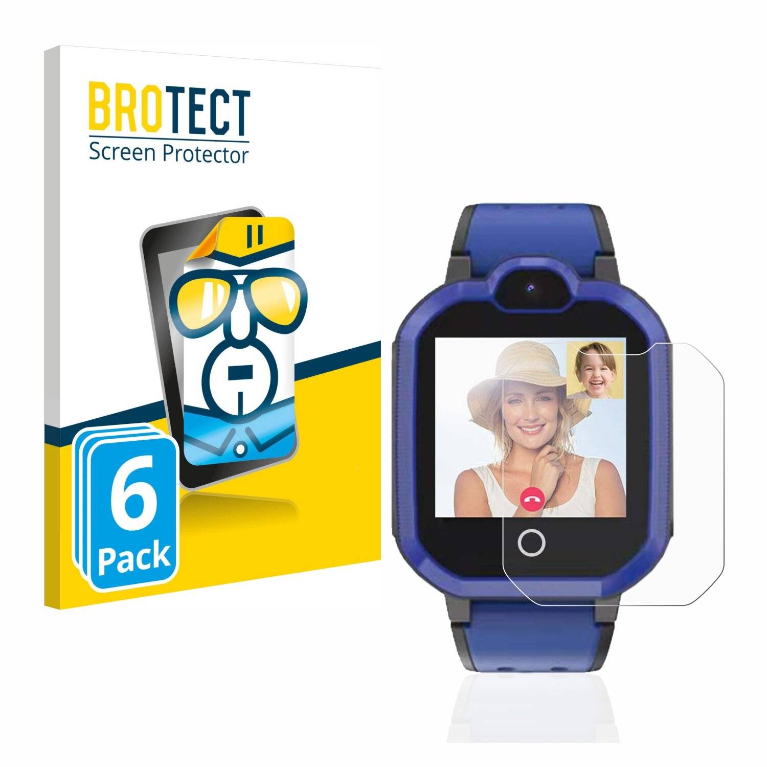 6x BROTECT HD-Clear Displayschutzfolie für Pthtechus PTH 4G