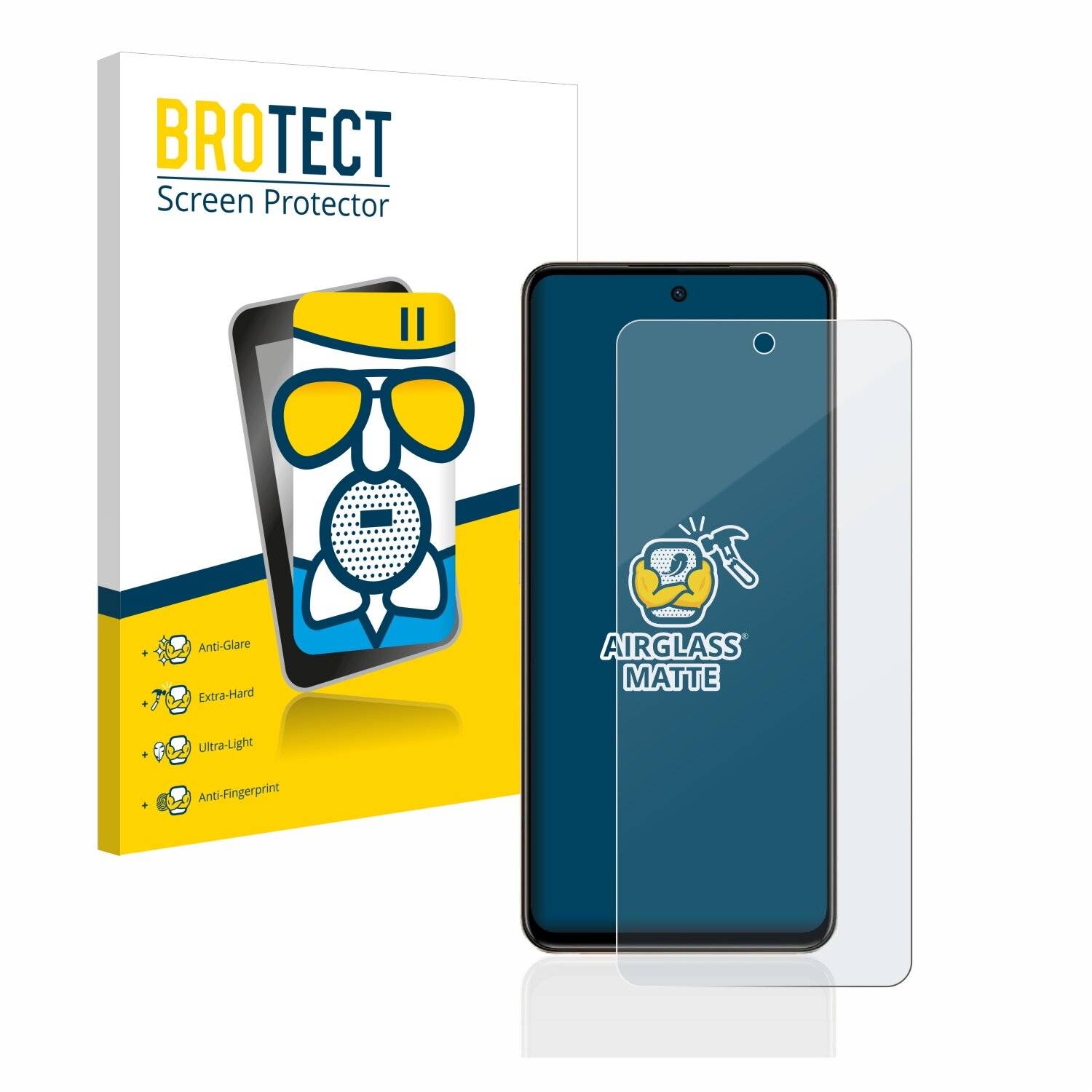 BROTECT AirGlass Matte Schutzglas Folie für Oppo F23
