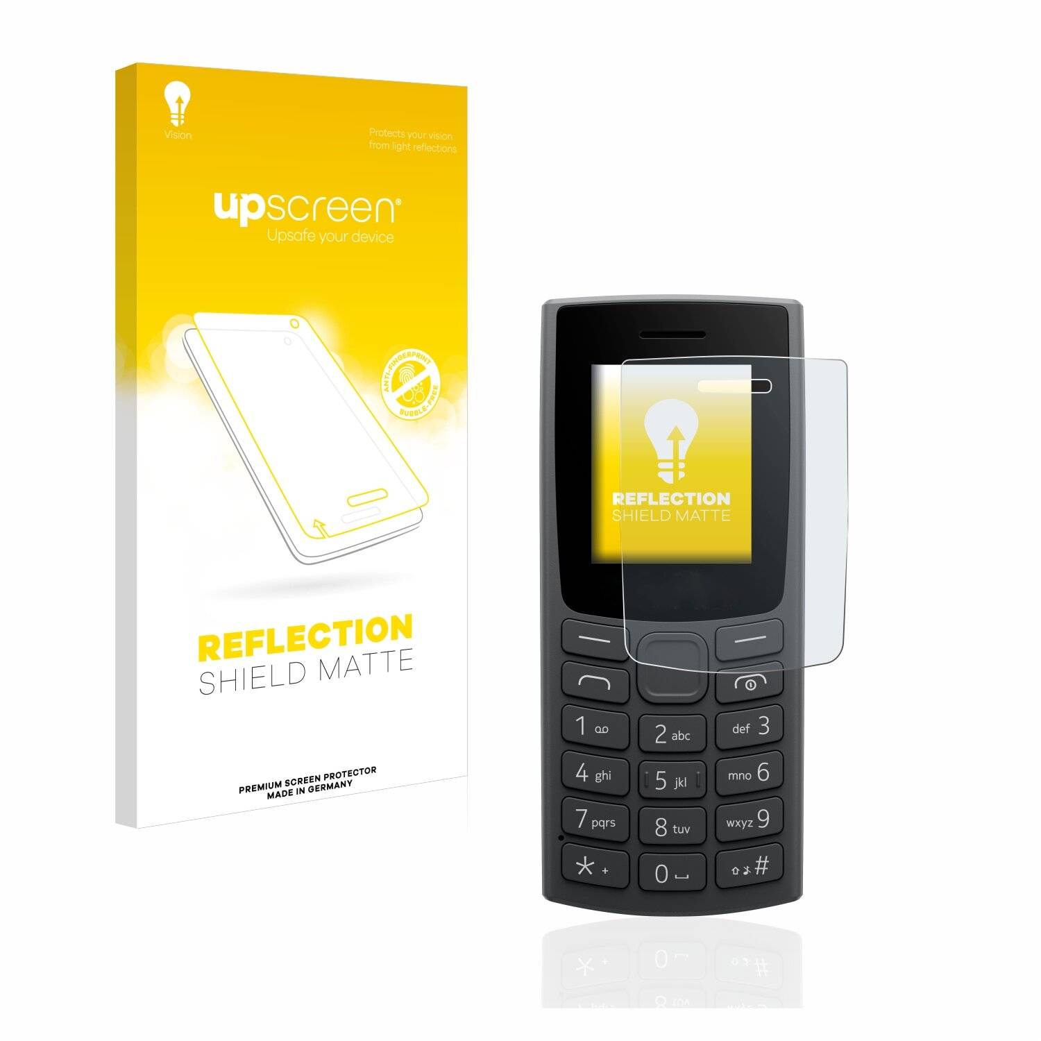 upscreen Reflection Shield Matte Premium Displayschutzfolie für Nokia 106