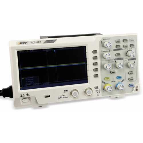 OWON LCD Speicher-Oszilloskop SDS1102, 2-Kanal, 100 MHz, USB OWON LCD Speicher-Oszilloskop SDS1102, 2-Kanal, 100 MHz, USB