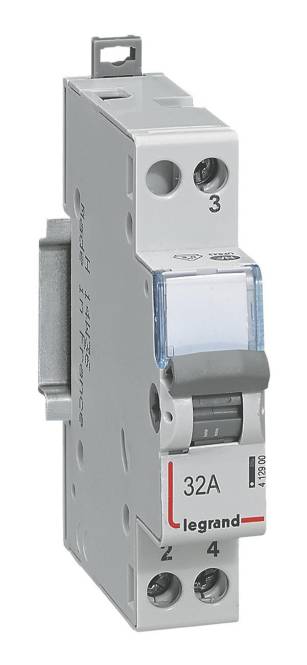 Legrand 412900 CX3 Wechselschalter 1We 32A AC-22A 1TE Install.Baumaterial Zählerschr./Verteilg