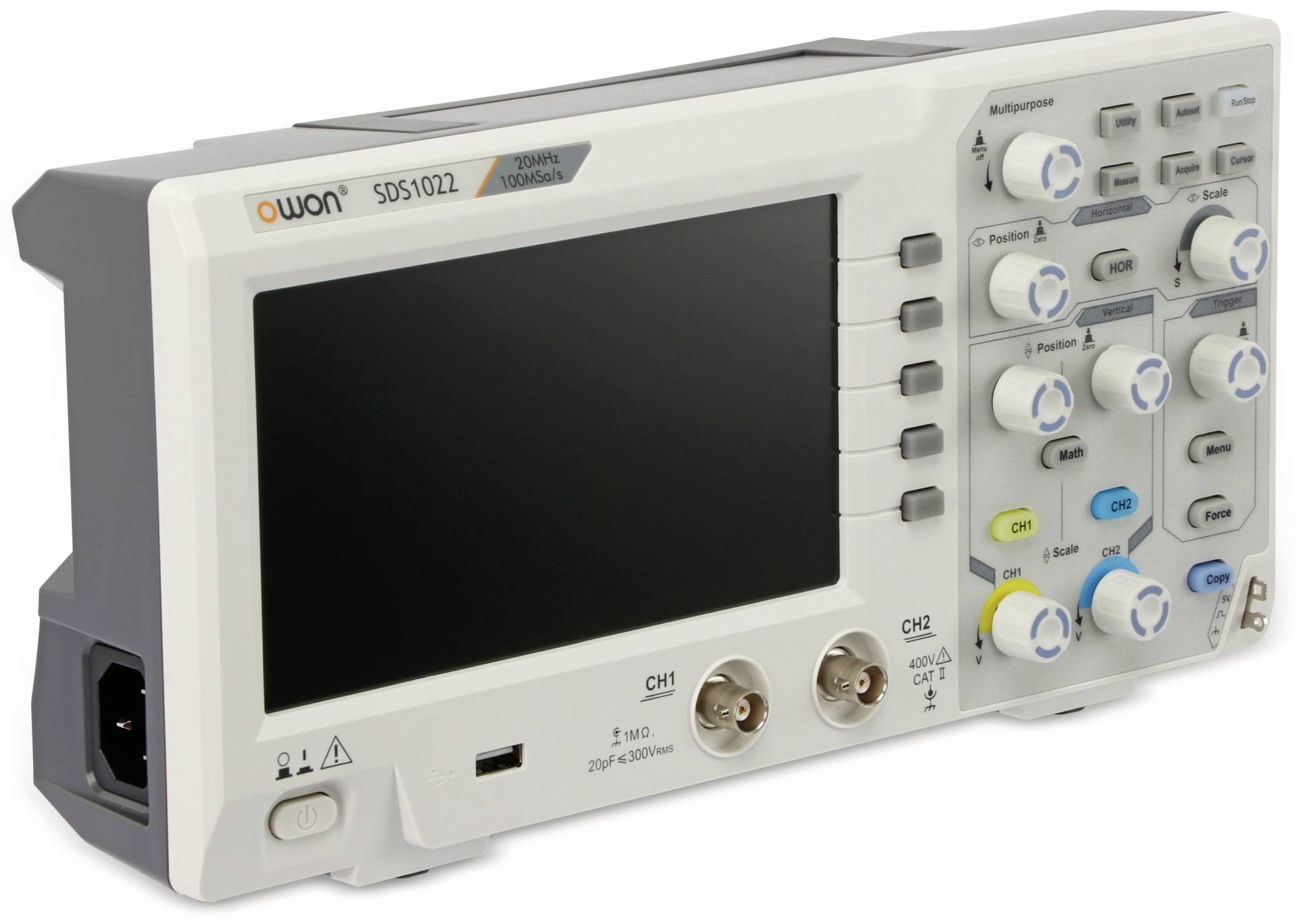 OWON LCD Speicher-Oszilloskop SDS1022, 2-Kanal, 20 MHz, USB