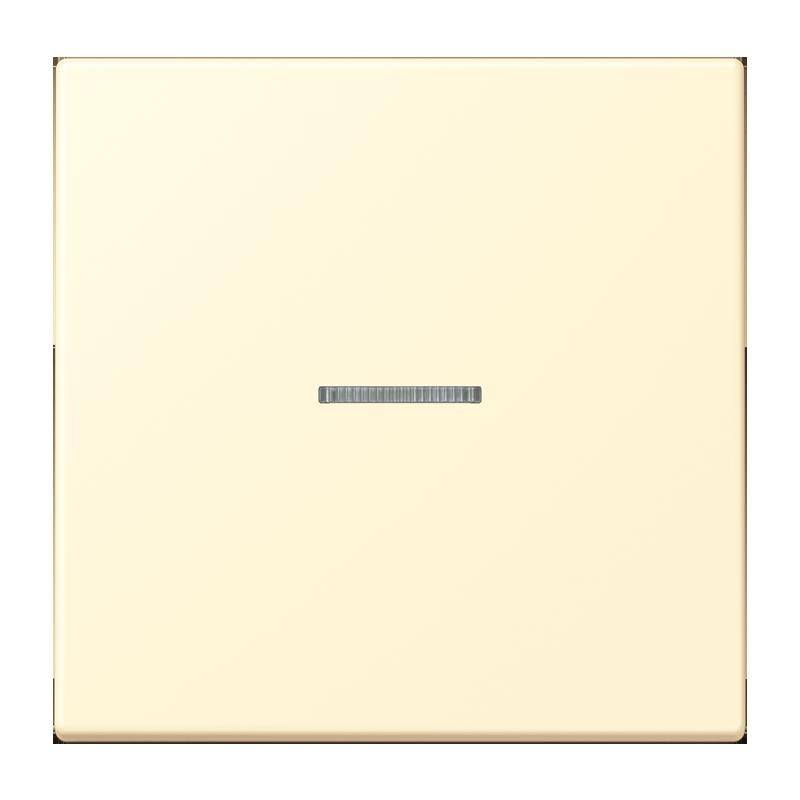 Ein cremefarbener Lichtschalter mit elegantem, modernem Design.