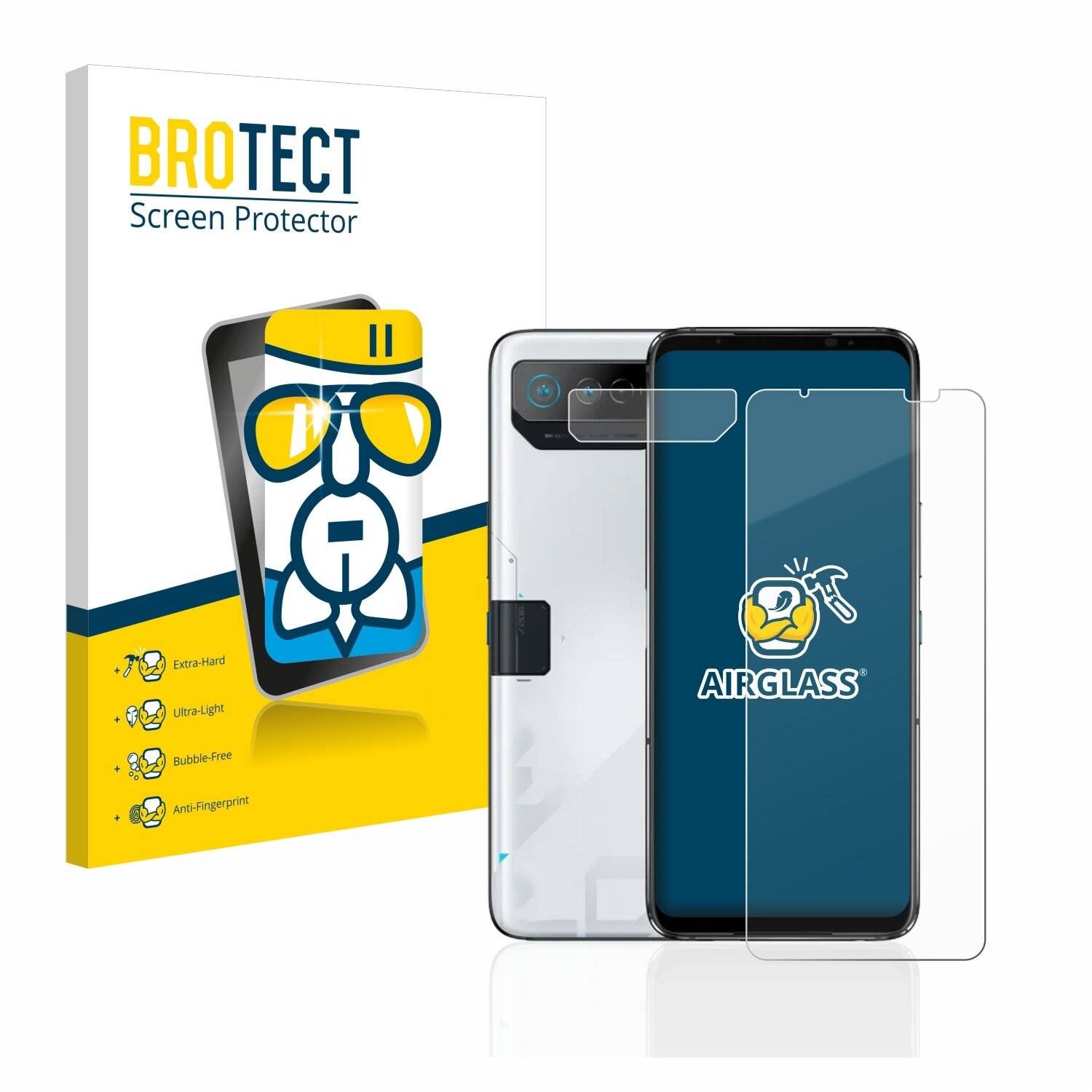 BROTECT AirGlass Schutzglas Folie für Asus ROG Phone 7