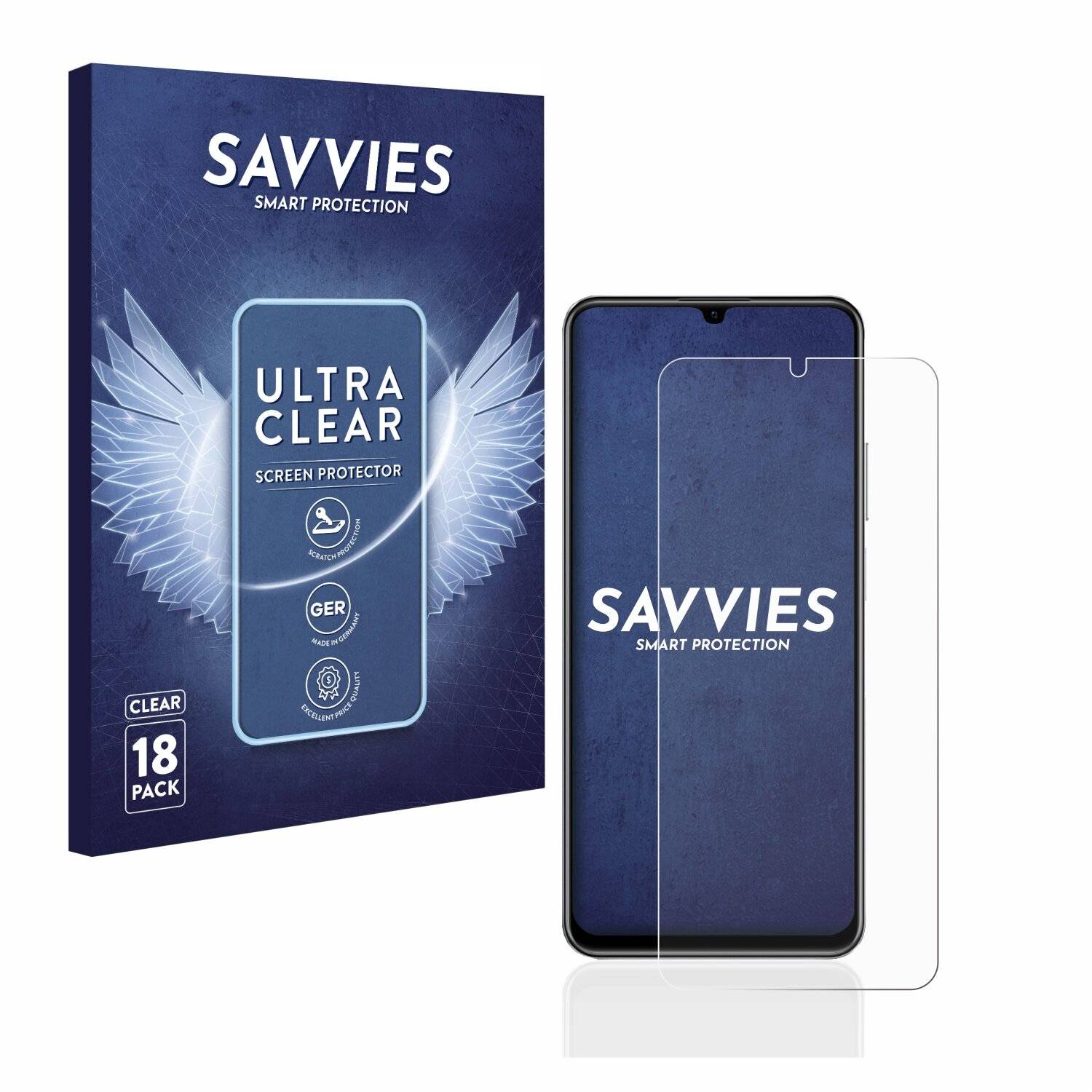 18x Savvies SU75 Displayschutzfolie für realme