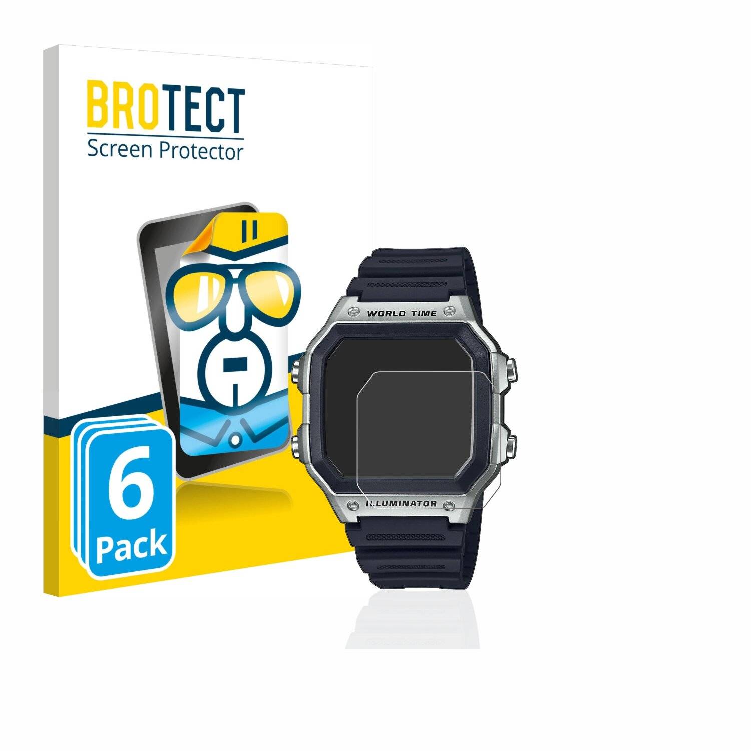 6x BROTECT HD-Clear Displayschutzfolie für Casio