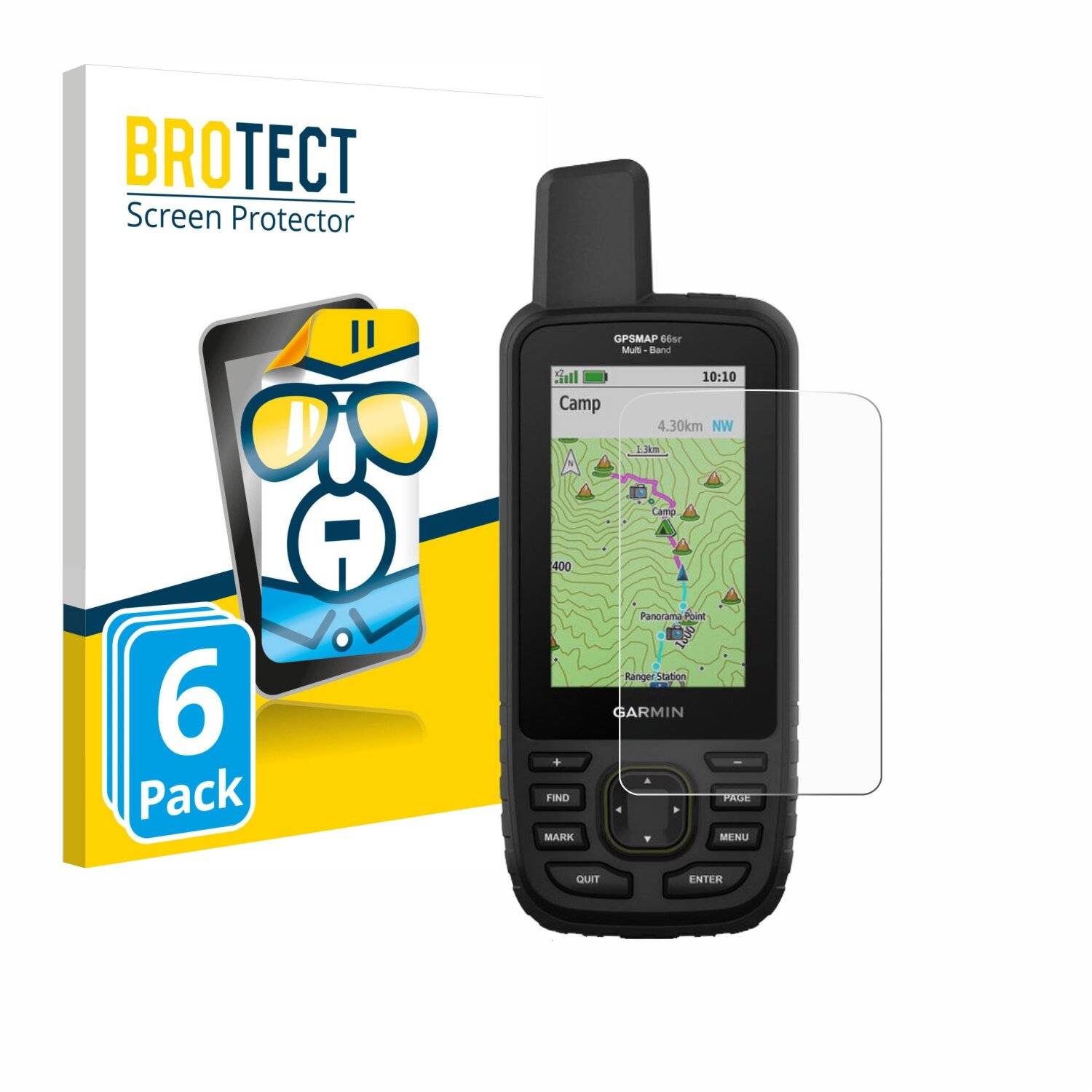 6x BROTECT HD-Clear Displayschutzfolie für Garmin GPSMAP