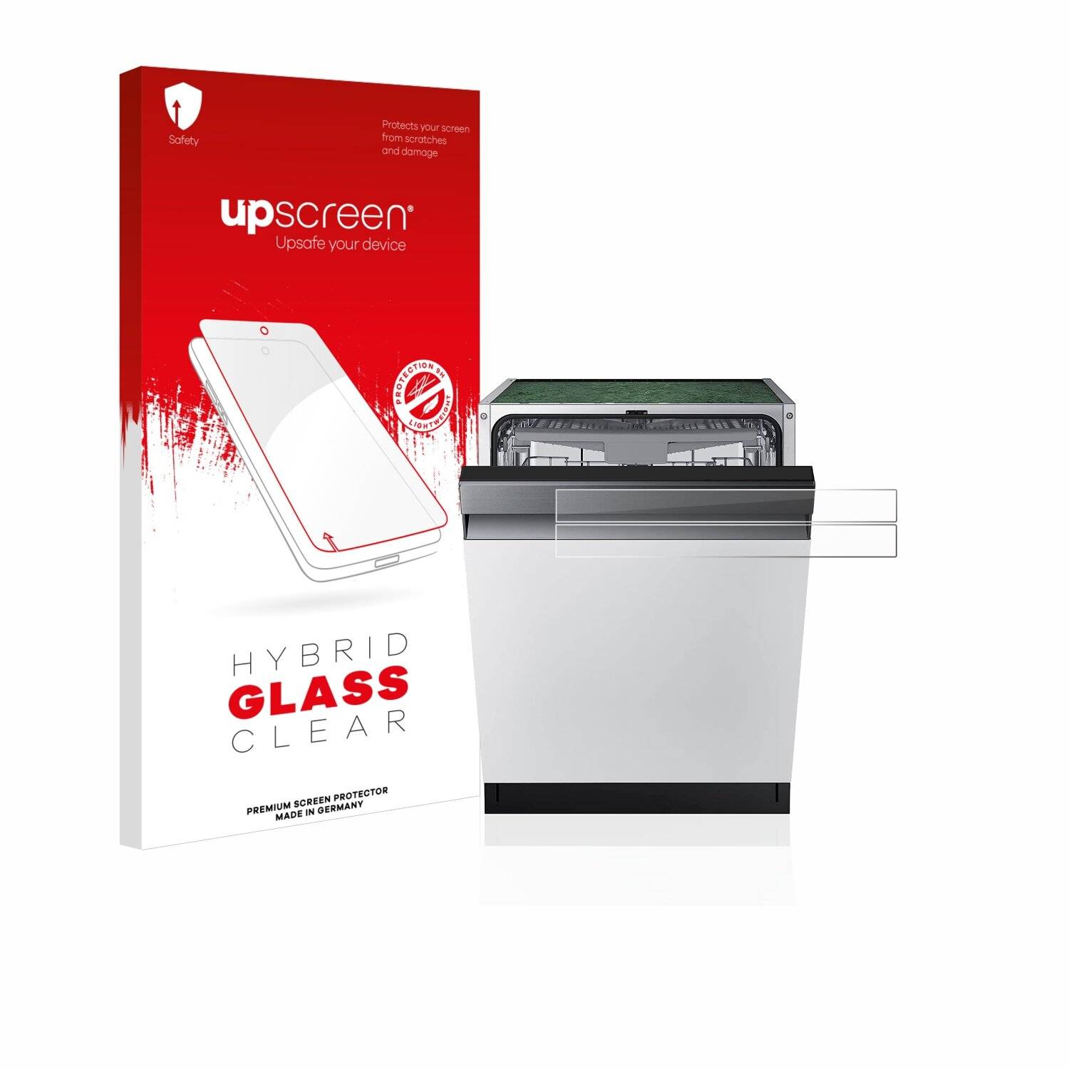 upscreen Hybrid Glass Clear Premium Schutzglas Folie für Samsung