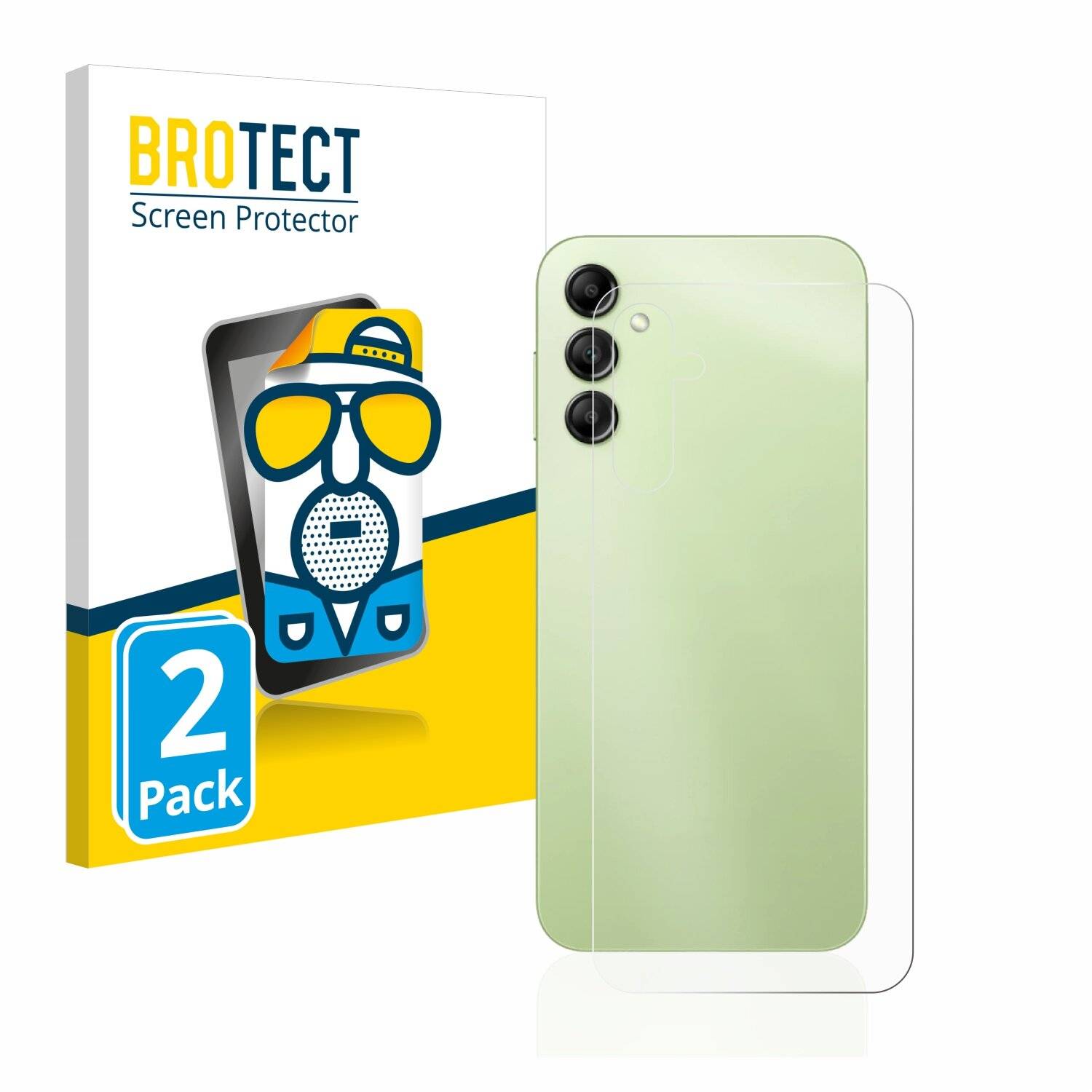 2x BROTECT Matte Displayschutzfolie für Samsung Galaxy A14 4G (Rückseite) - Entspiegelt,