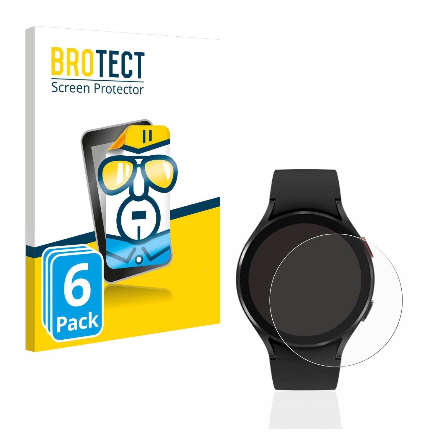 6x BROTECT HD-Clear Displayschutzfolie für Samsung Galaxy Watch 4