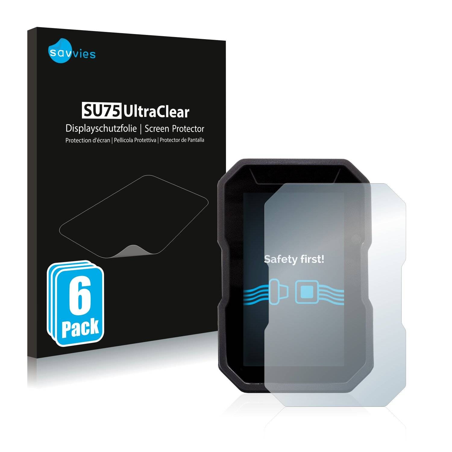 6x Savvies SU75 Displayschutzfolie für Ducati DesertX
